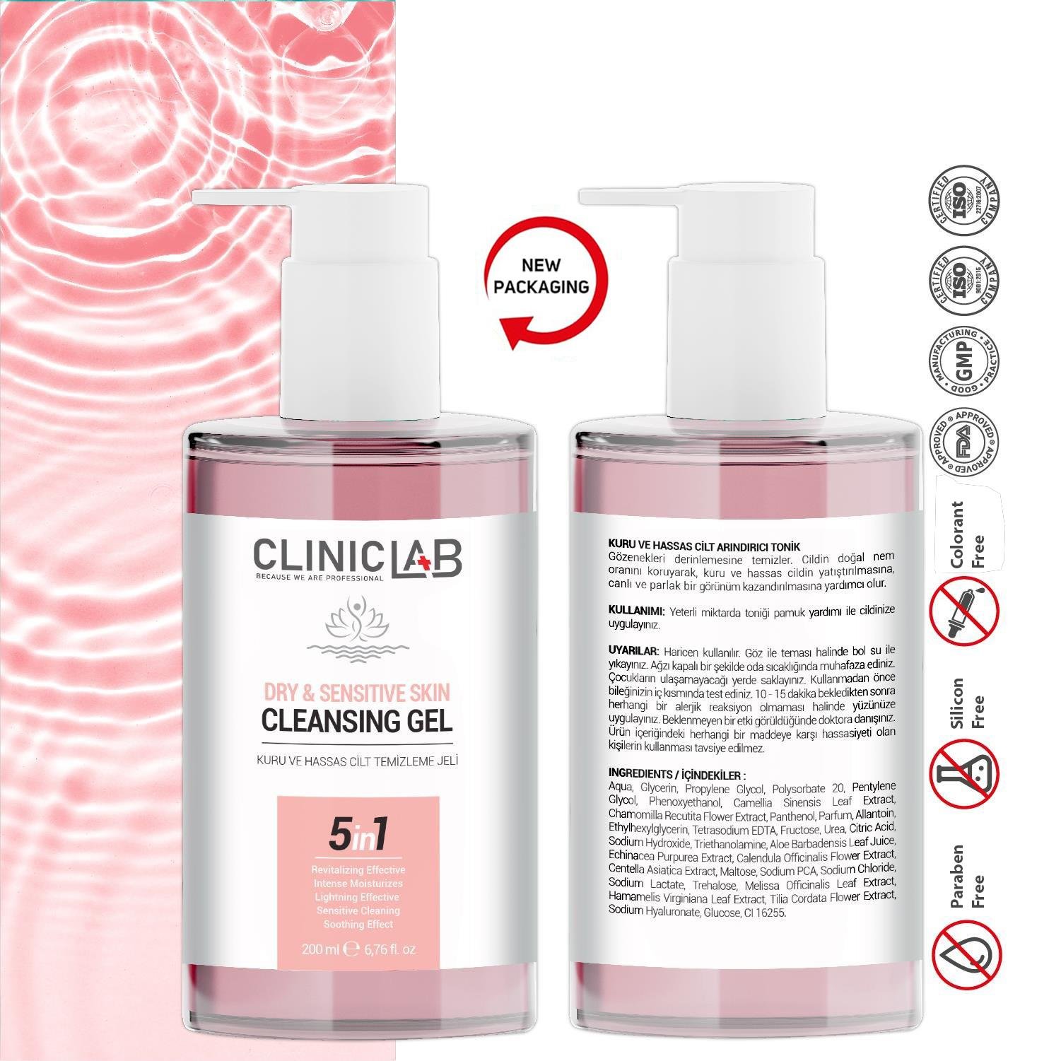 ClinicLab Dry & Senstive Skin Cleansing Gel 200ml