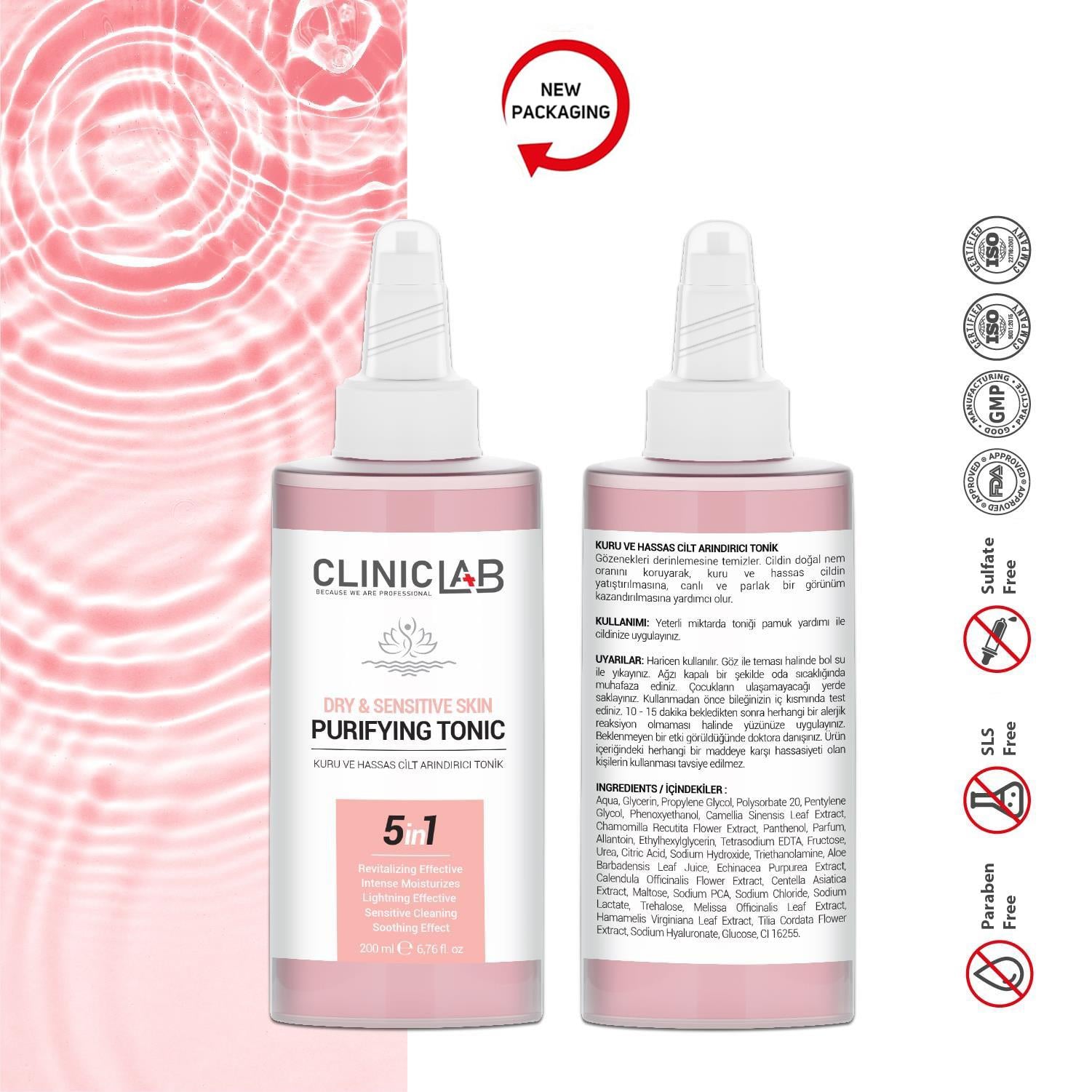ClinicLab Dry & Senstive Skin Purifying Tonic 200ml
