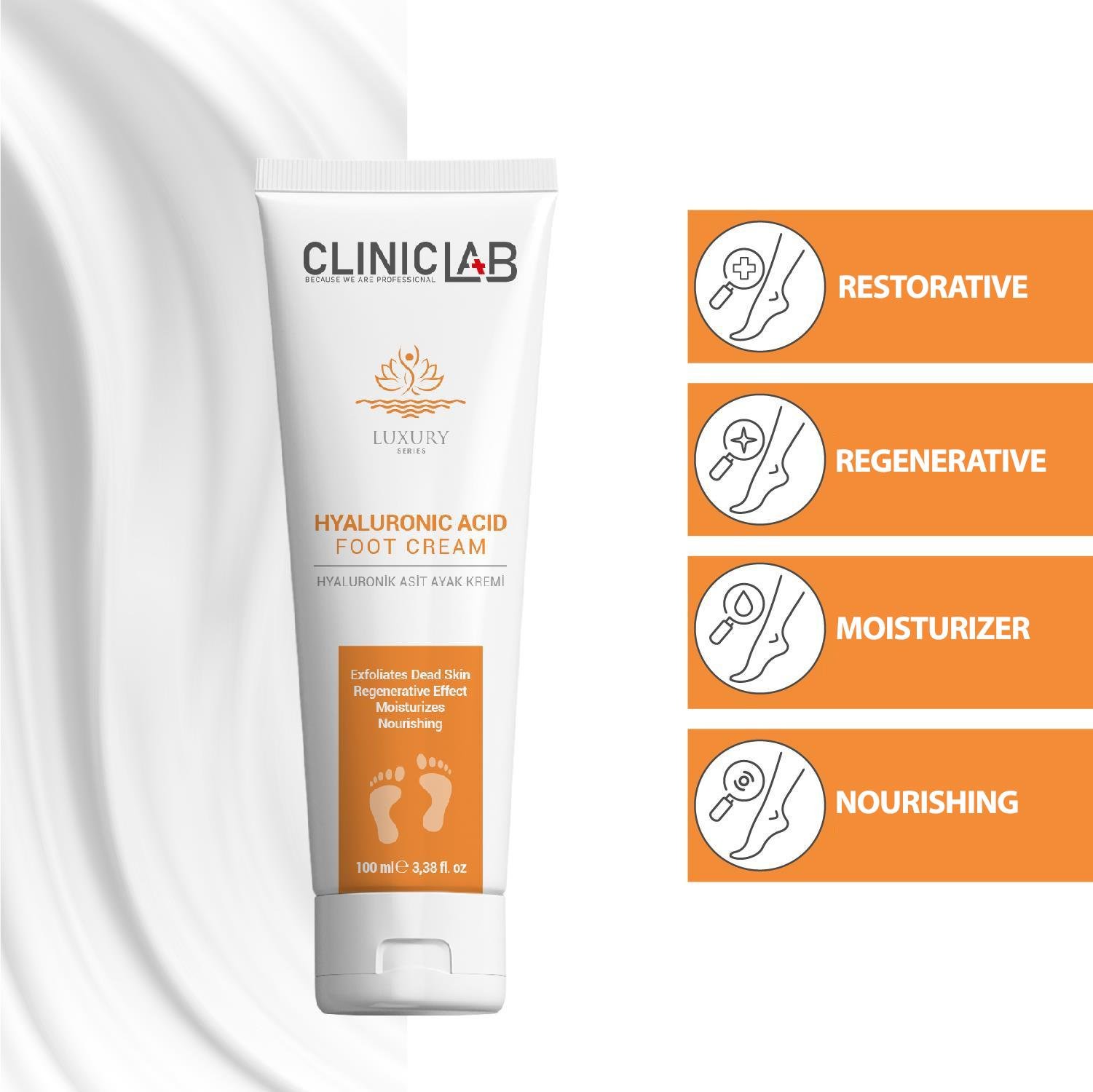 ClinicLab Luxury Hyaluronic Acit Foot Cream 100ml