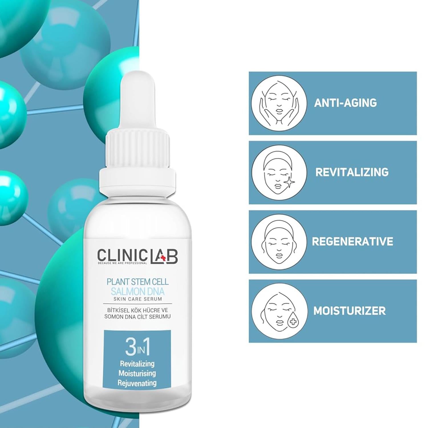 ClinicLab Plant Stem Cell and Salmon DNA Skin Care Serum 30 Ml