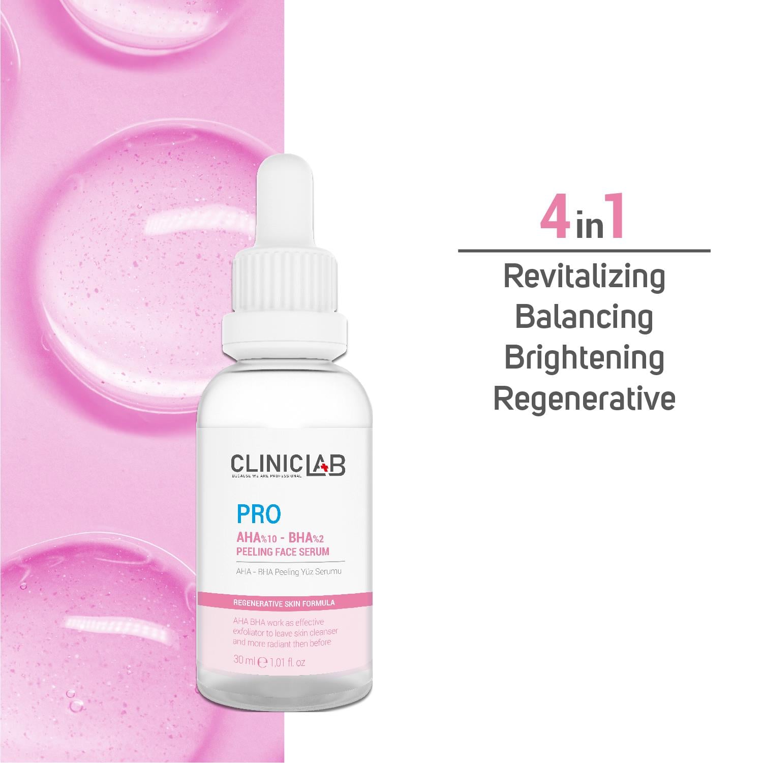 ClinicLab Pro+ AHA-BHA Peeling Face Serum 30ml