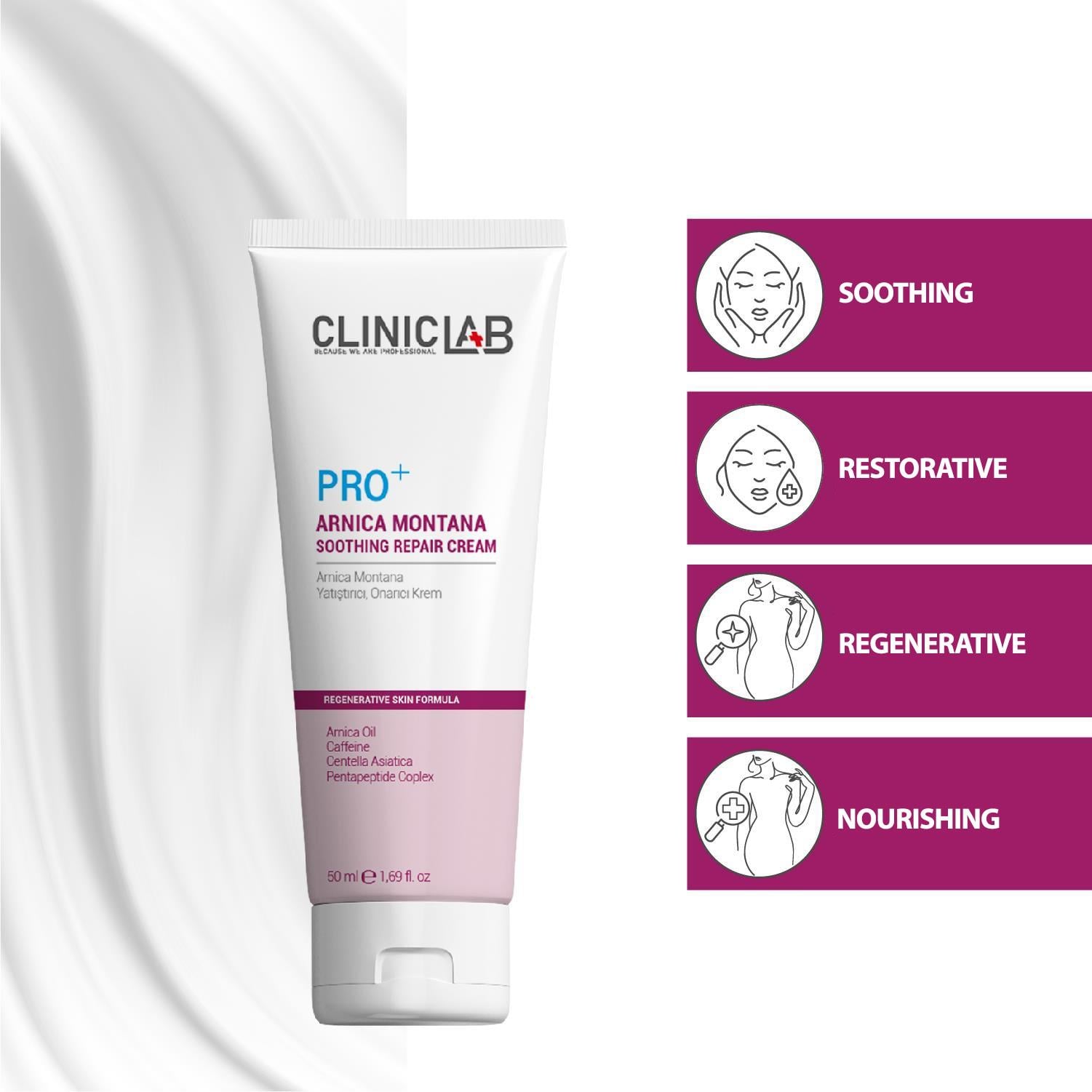 Cliniclab Pro+ Arnica Montana Soothing Repair Cream 50 mL 