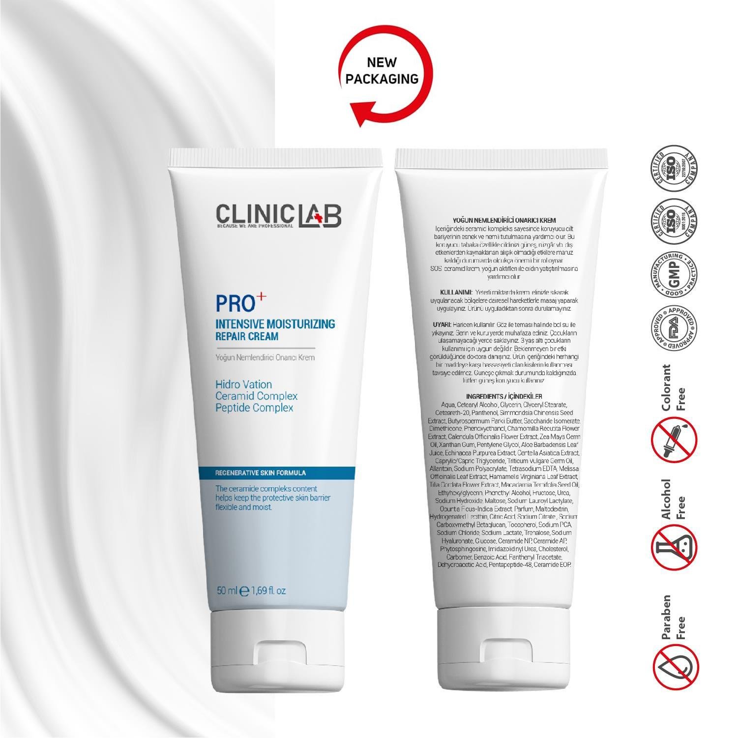 ClinicLab Pro+ Intensive Moisturizing Repair Cream 50ml 