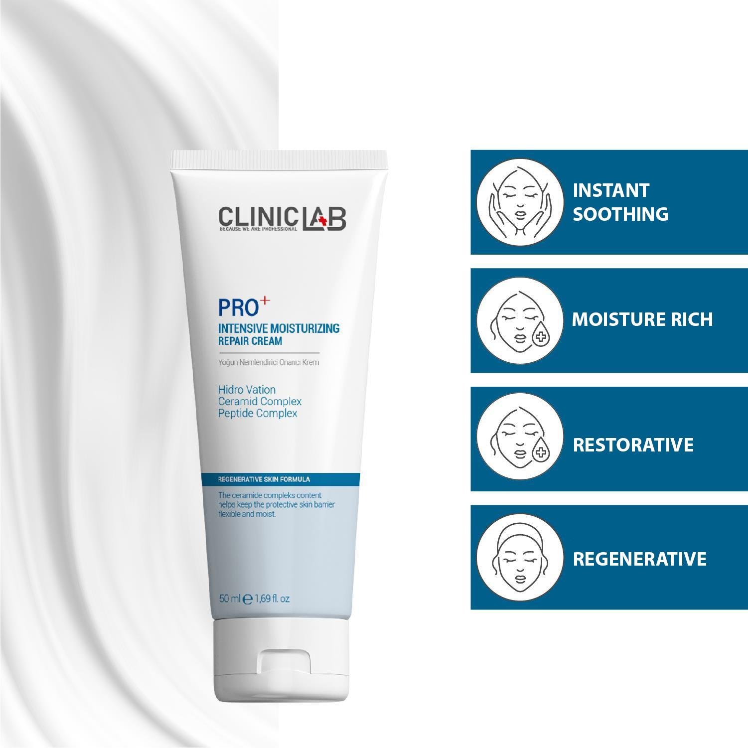 ClinicLab Pro+ Intensive Moisturizing Repair Cream 50ml 