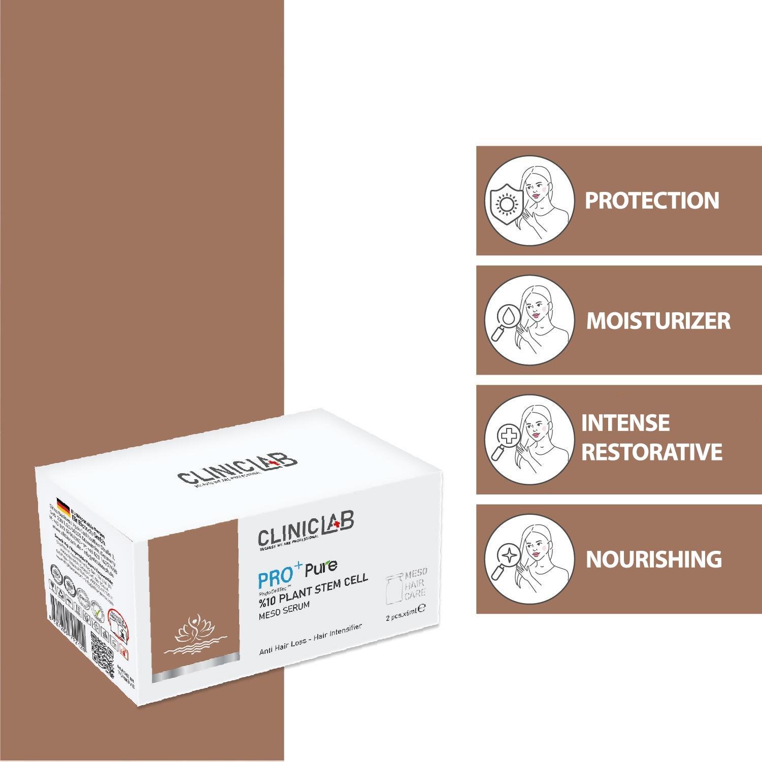 Cliniclab Pro+ Pure %10 Plant Stem Cell Meso Serum 6 mL x 2 pcs  