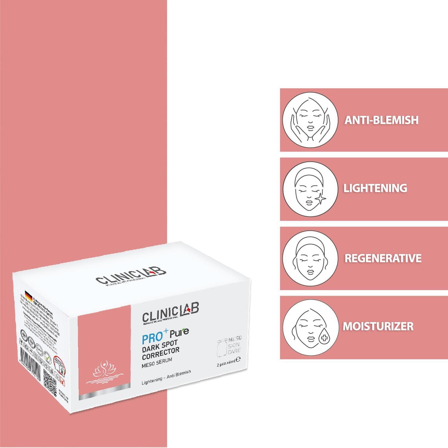 Cliniclab Pro+ Pure Dark Spot Corrector Meso Serum 6 mL x 2 pcs 