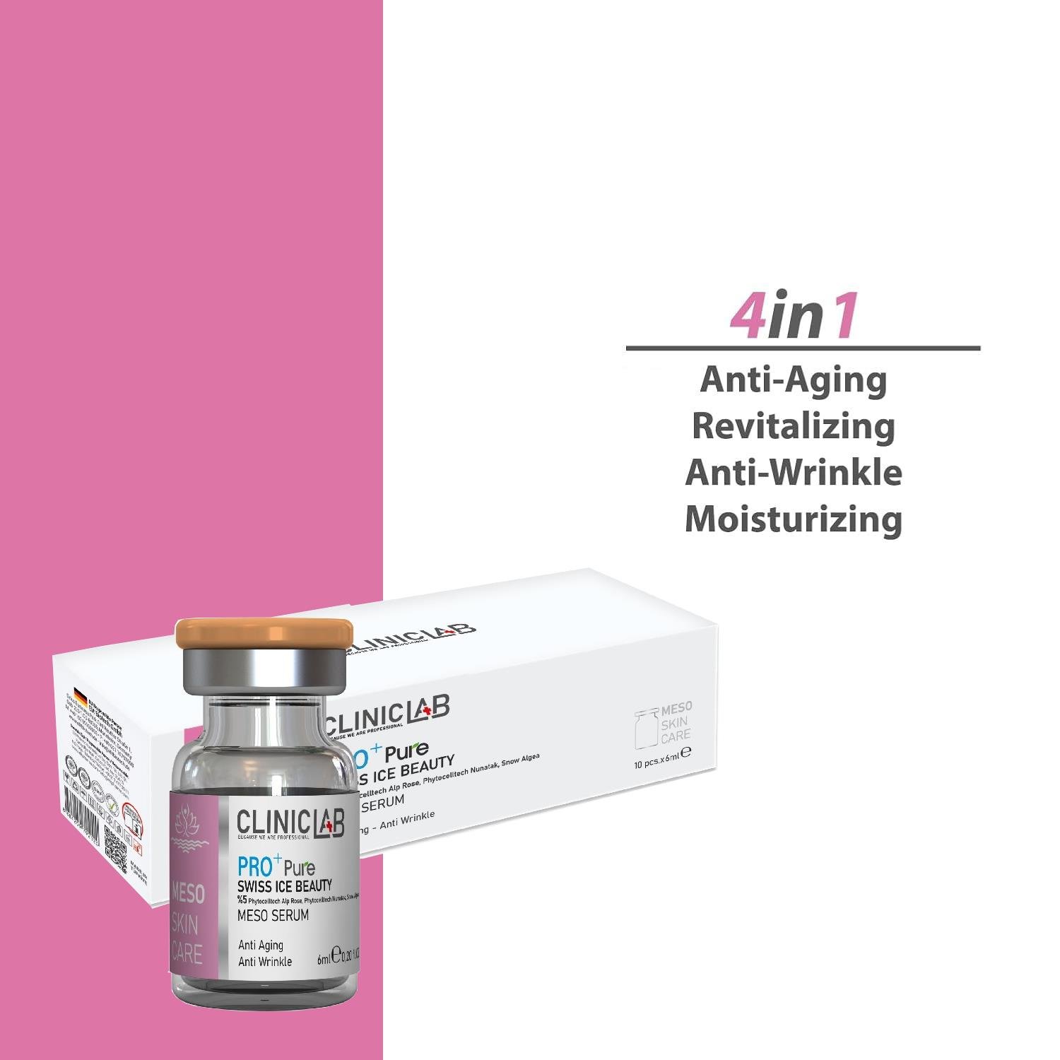 Cliniclab Pro+ Pure Swiss Ice Beauty Meso Serum 6 mL x 10 pcs