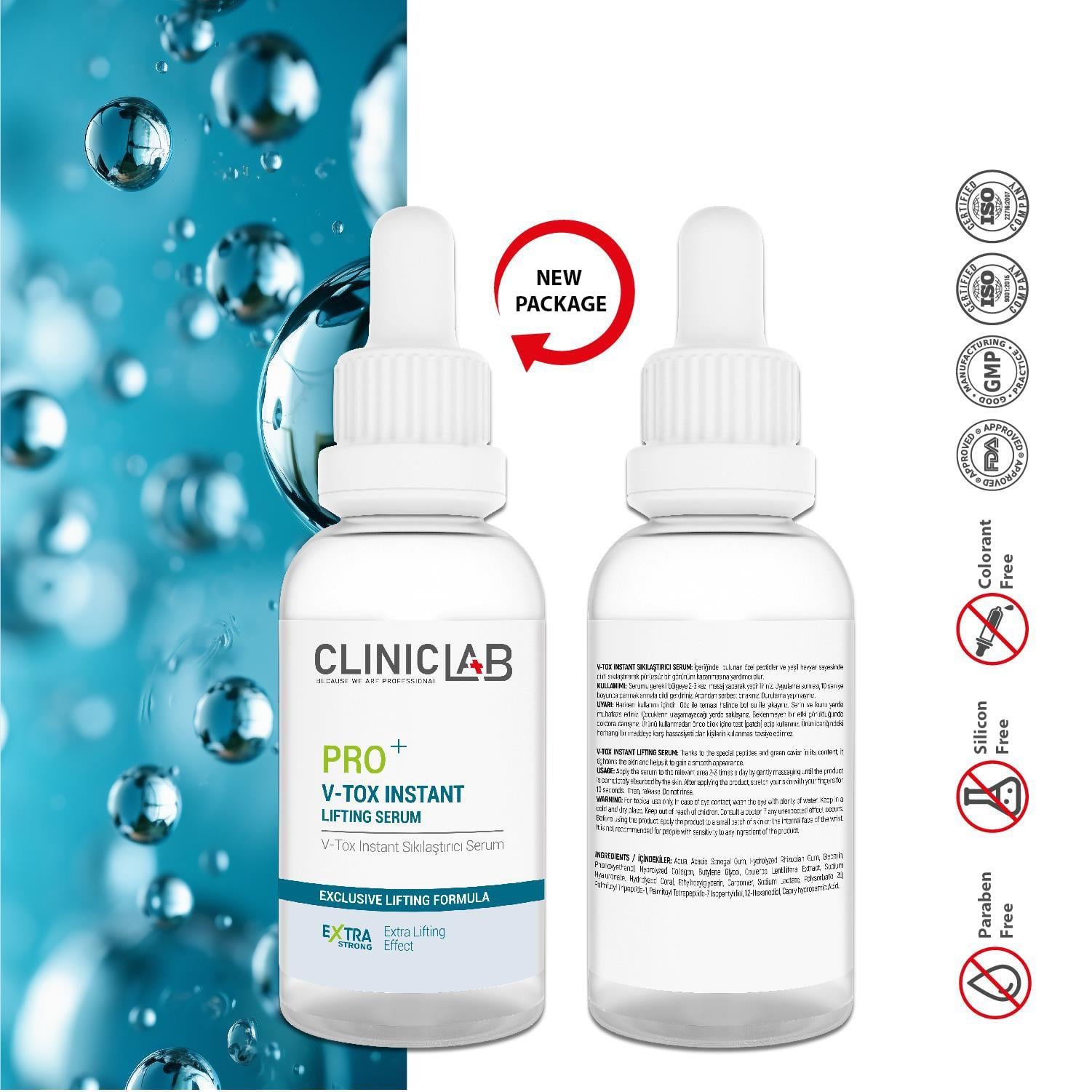 ClinicLab Pro+ V-Tox Instant Lifting Serum 30 Ml