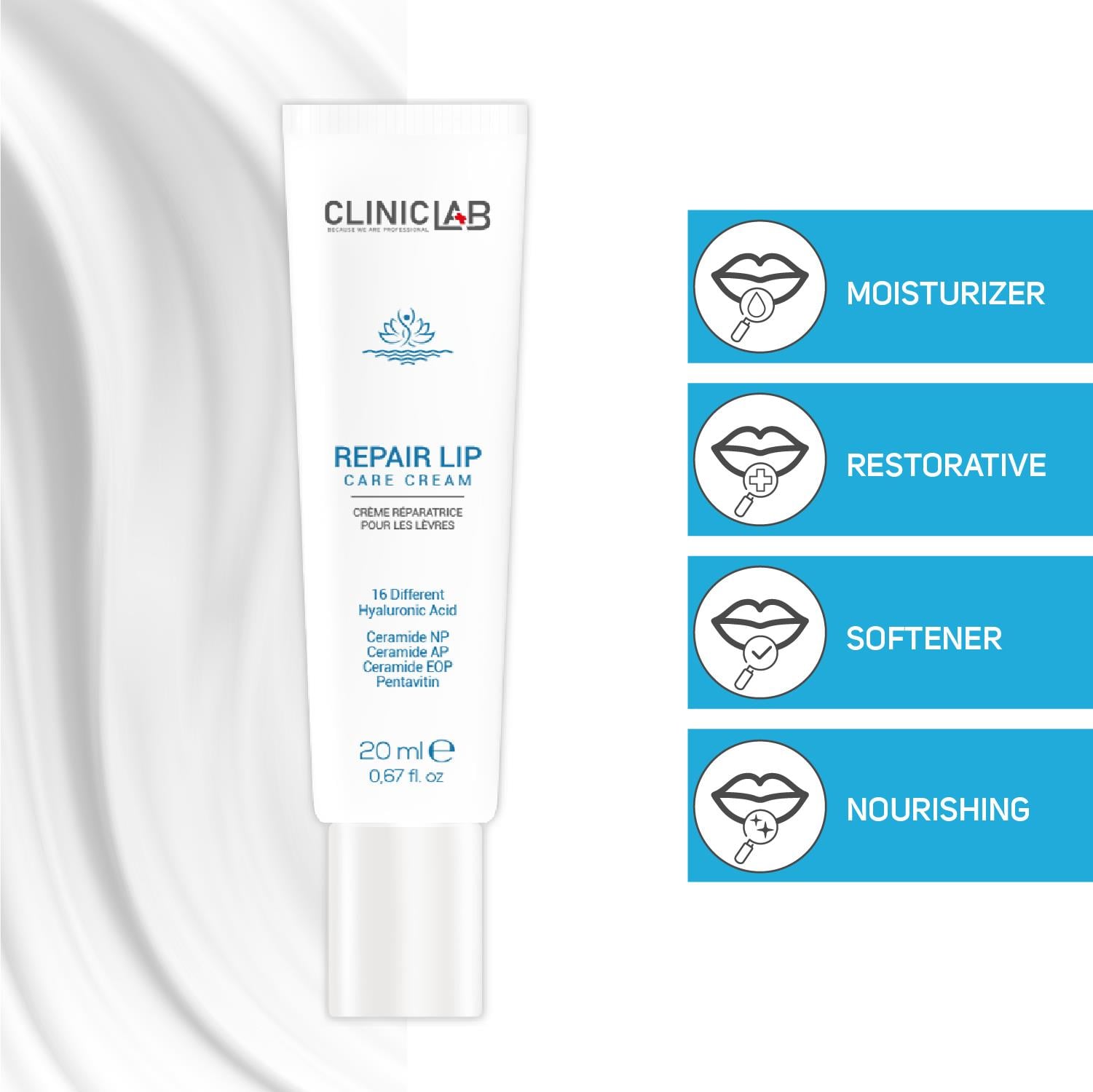 Cliniclab Reapir Lip Care Cream 20 mL