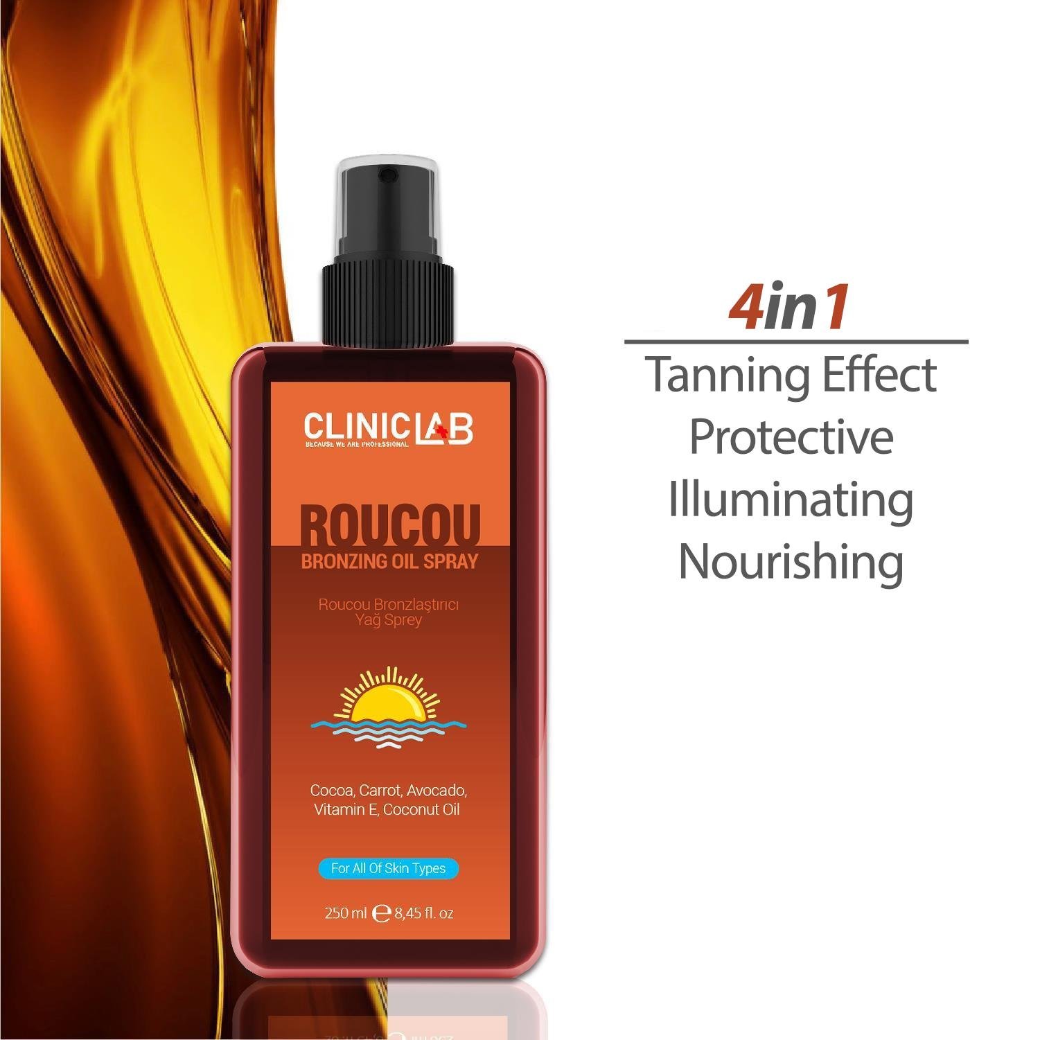 ClinicLab Roucou Bronzing Oil Spray 250ml