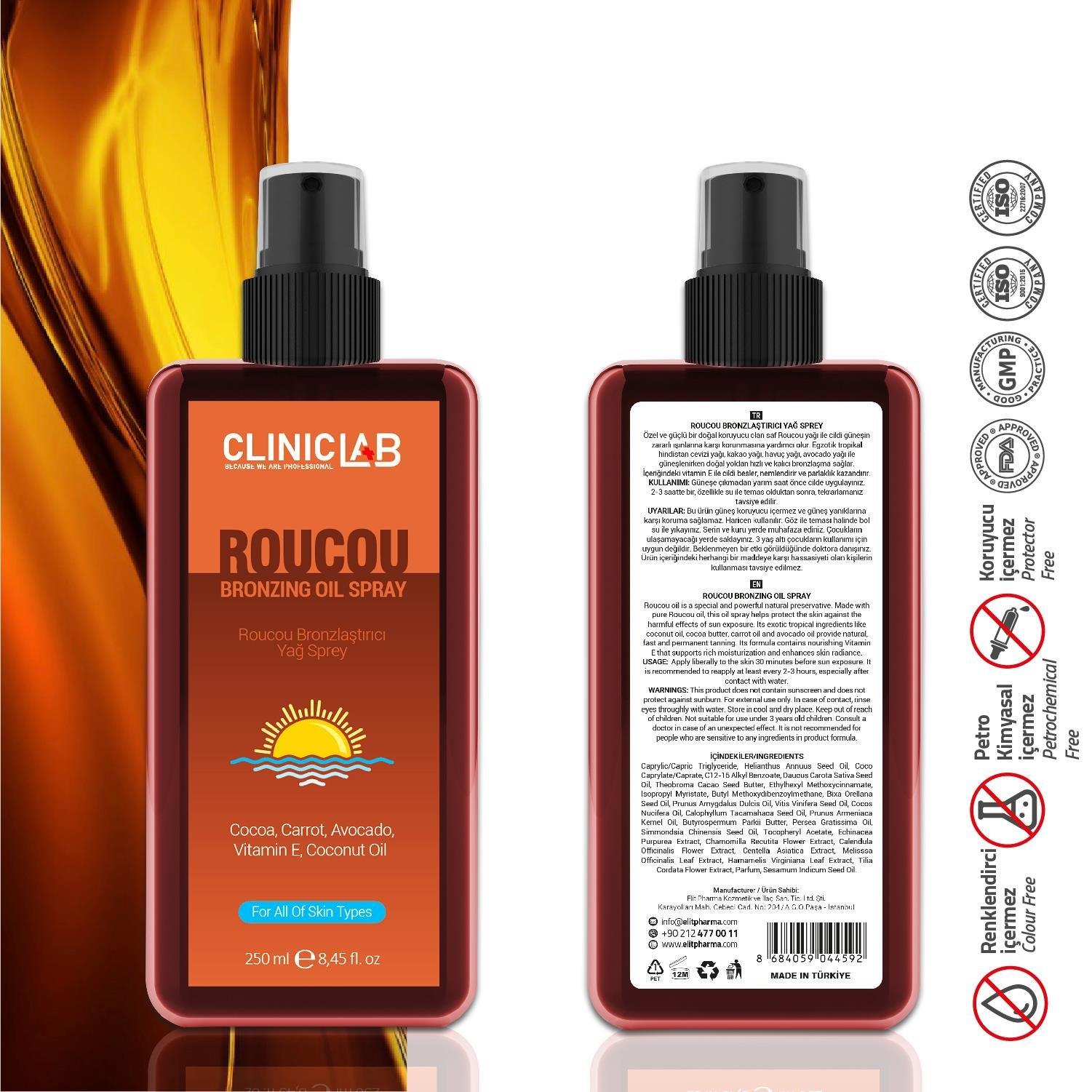 ClinicLab Roucou Bronzing Oil Spray 250ml