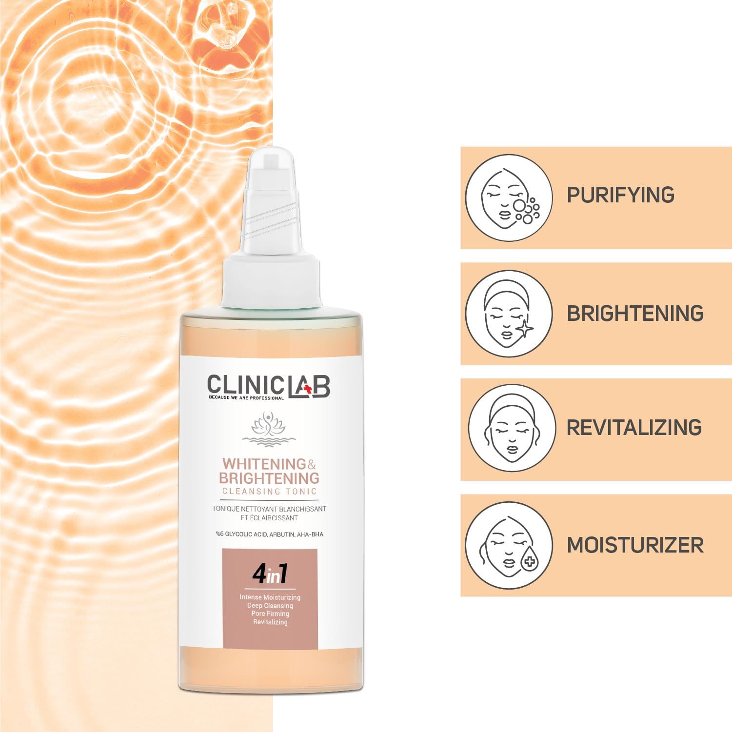 Cliniclab Whitening and Brighteing Cleansing Tonic 200 ml
