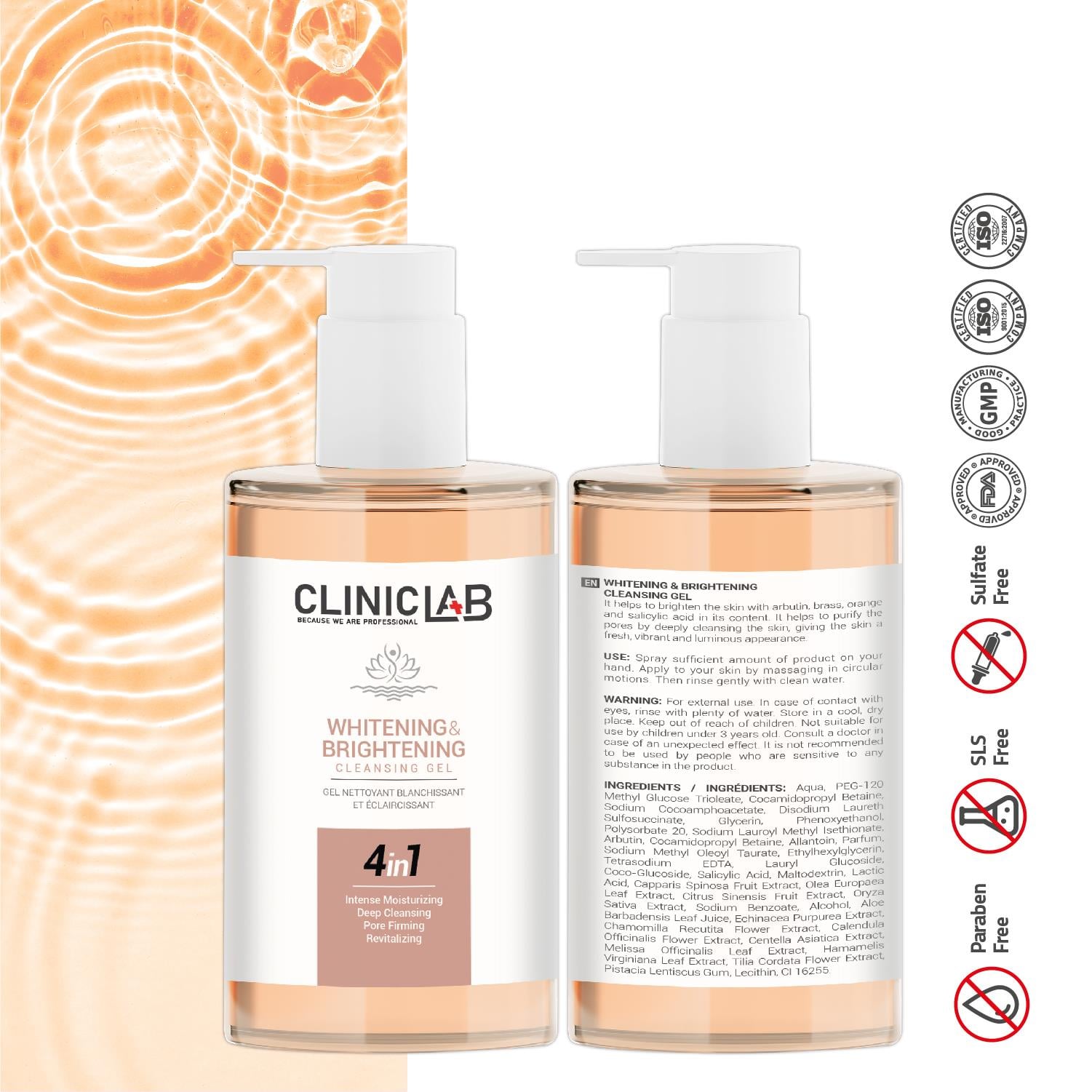 Cliniclab Whitening and Brighteing Cleansing Gel 200 ml