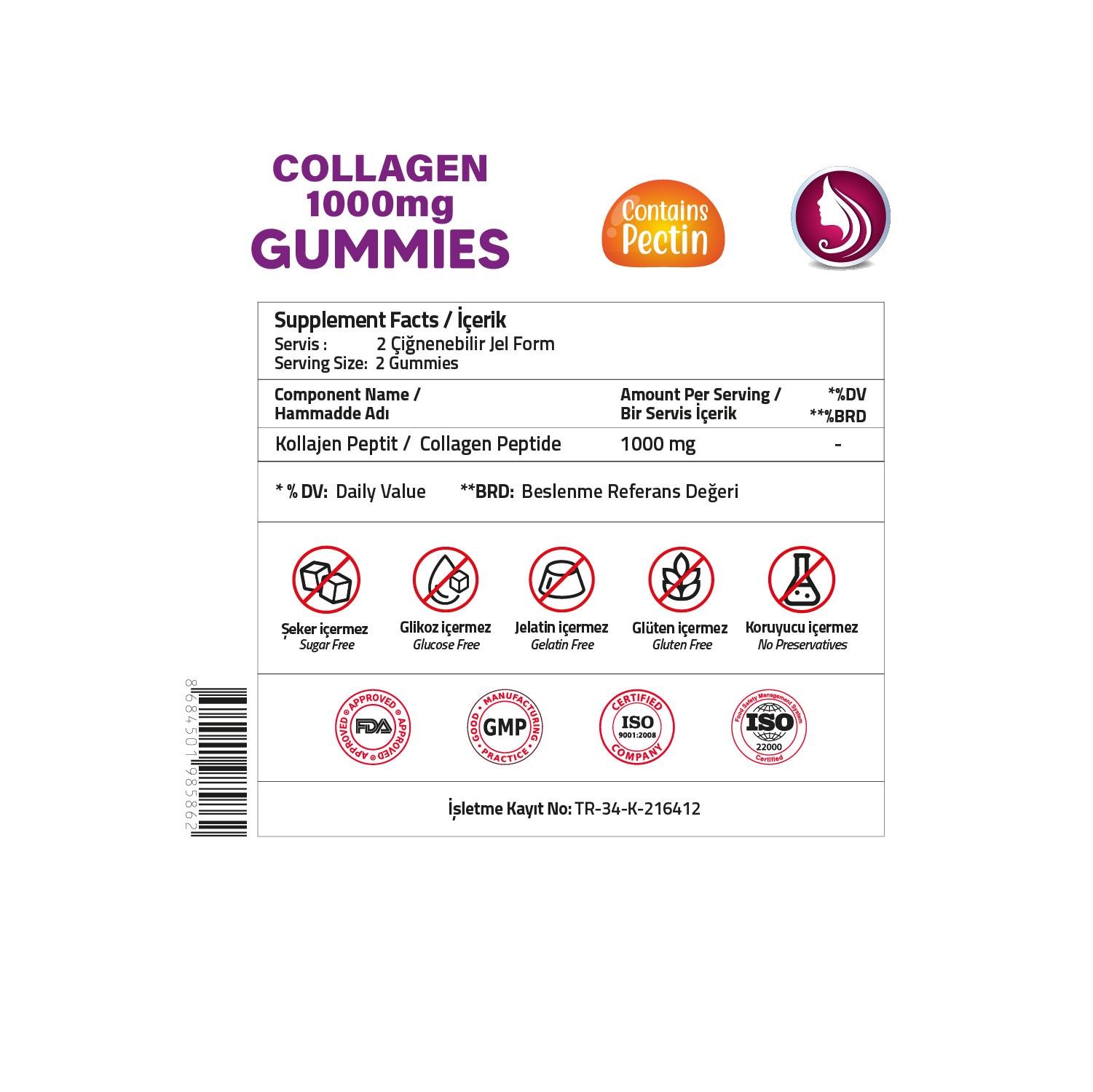 Validus Collagen 1000 mg 60 Gumies