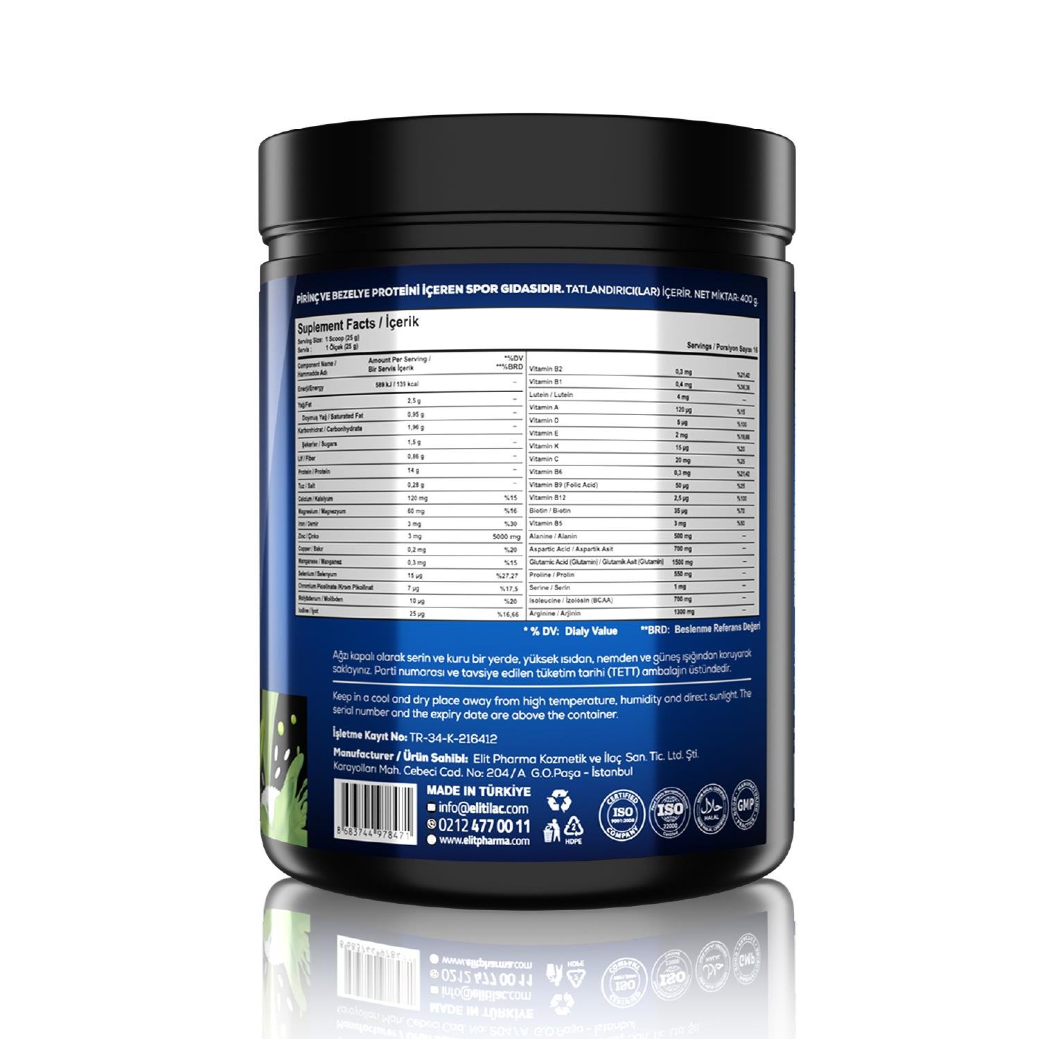 Validus Vegan Rice + Pea Protein 400 g
