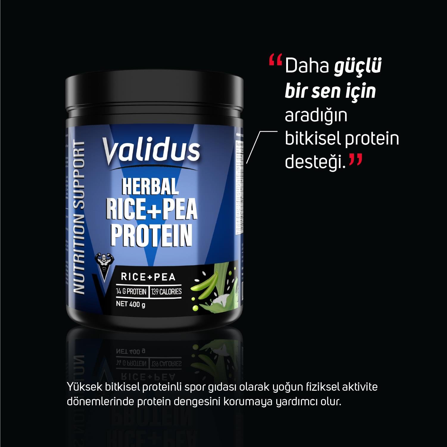 Validus Vegan Rice + Pea Protein 400 g