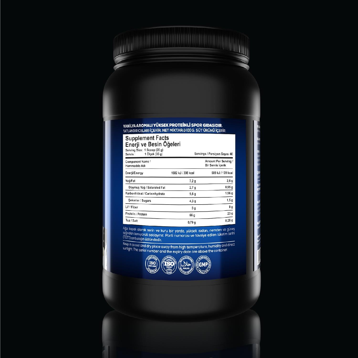Whey Protein Complex 1400 Gr Vanilya Aromalı