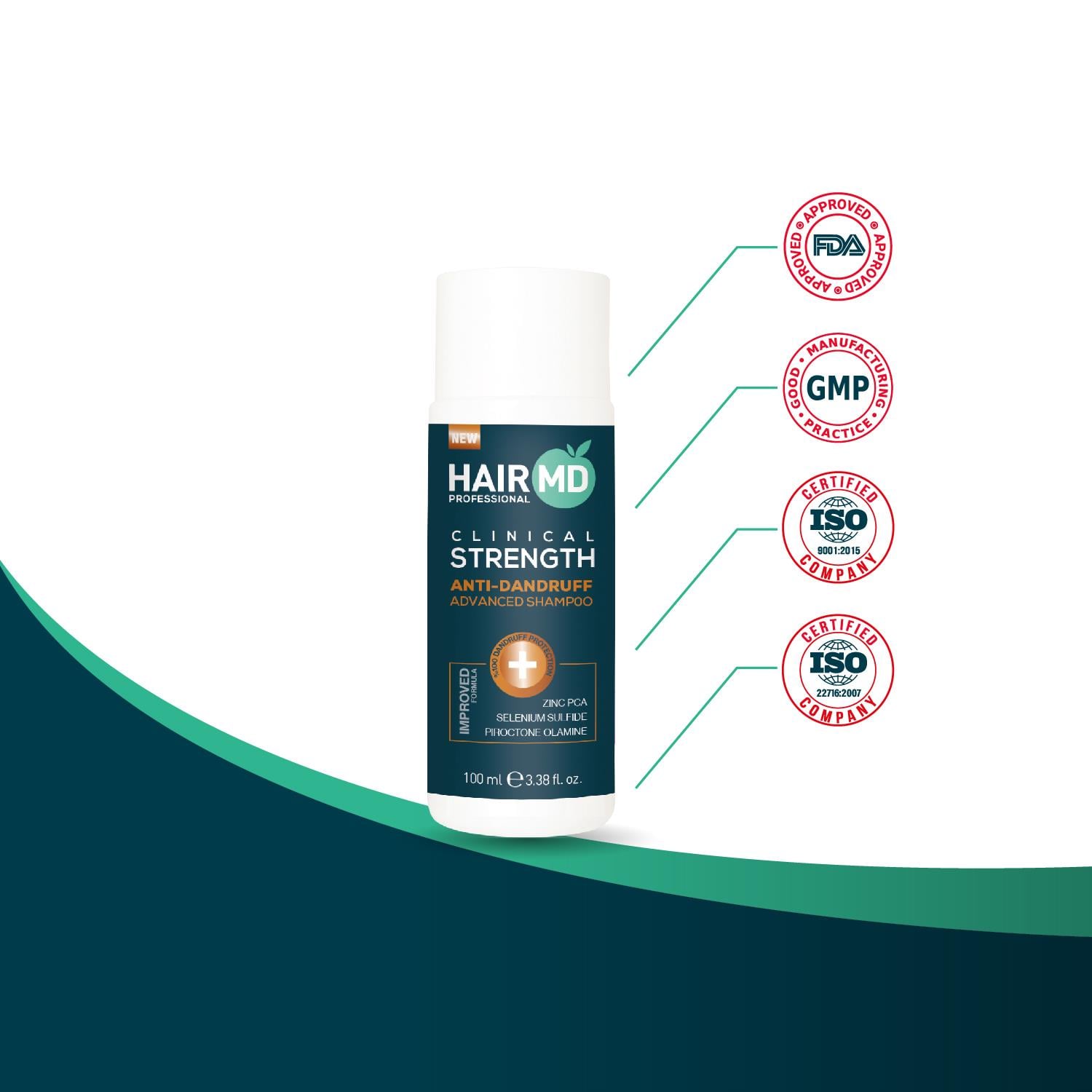 Hairmd Clinical Advanced Dandruff Shampoo 100 Ml