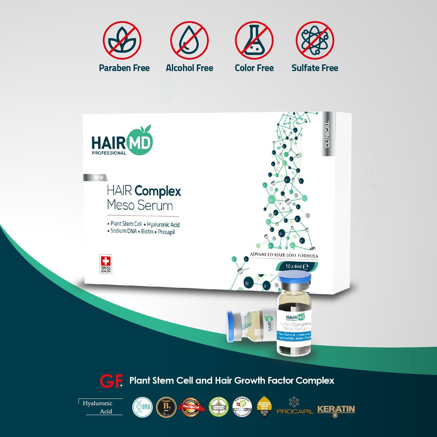 Hairmd Clinical Hair Complex Meso Serum 6 Ml X 10 Flk