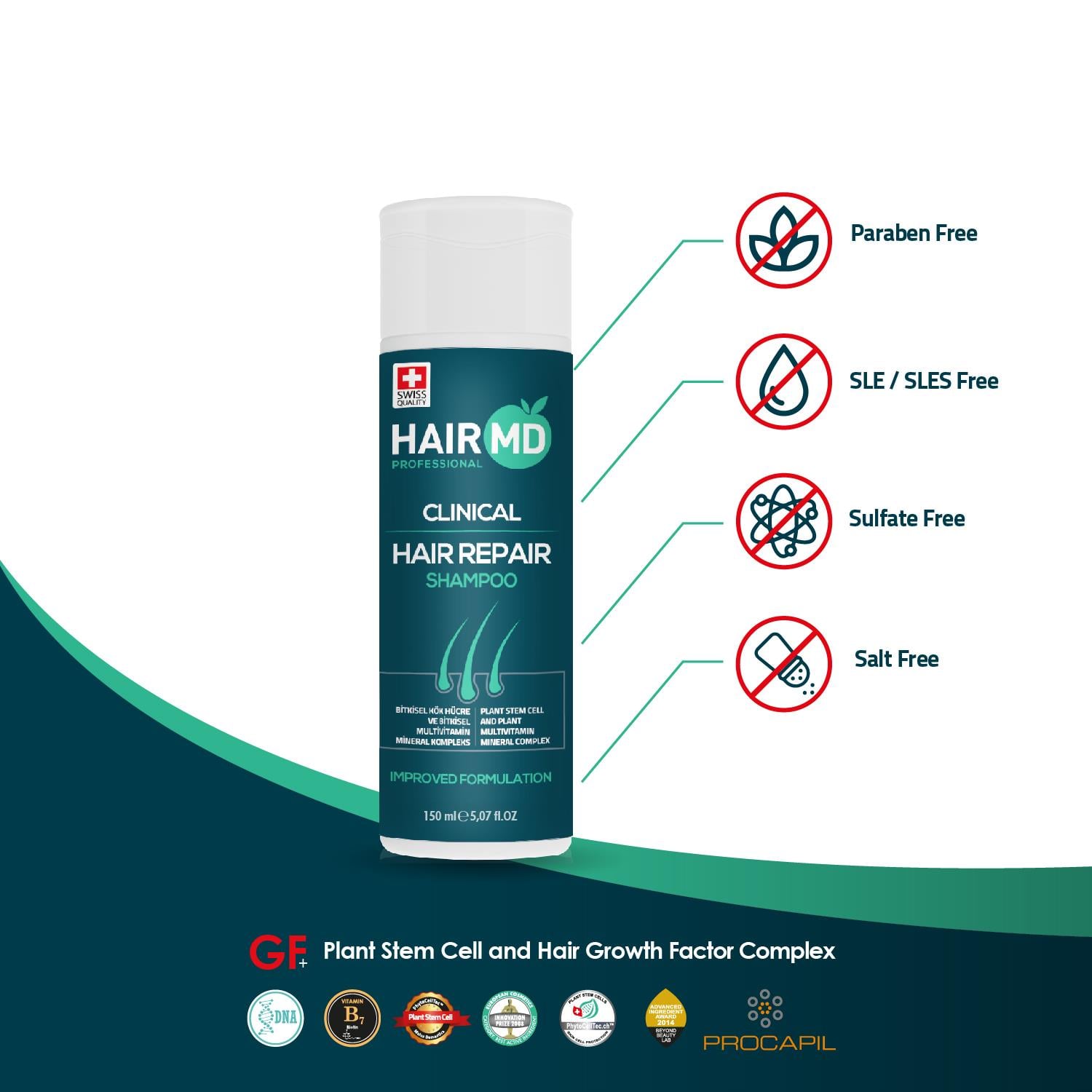 Hairmd Clinical Hair Repair Shampoo 150 Ml 