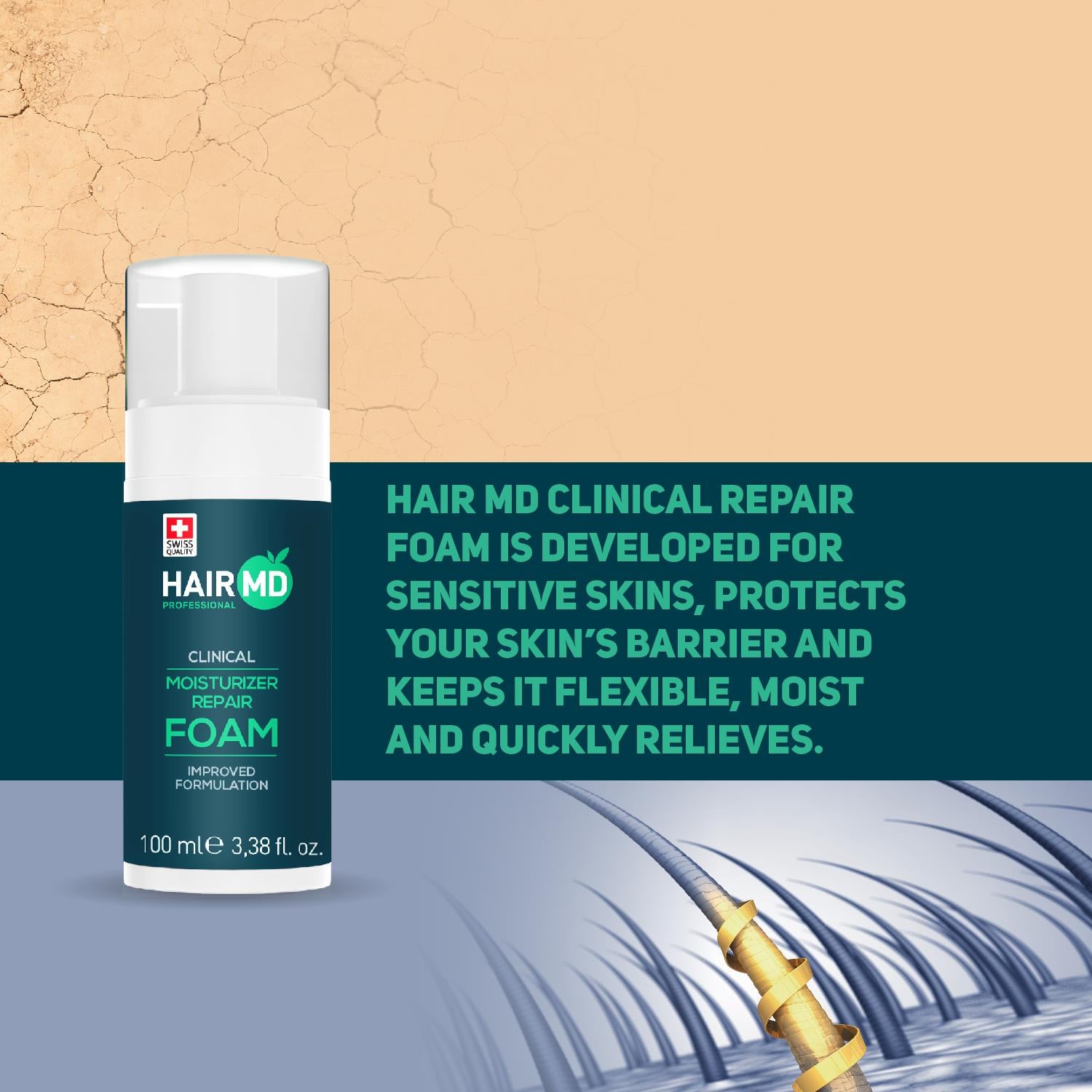 Hairmd Clinical Repair Foam 100 Ml 