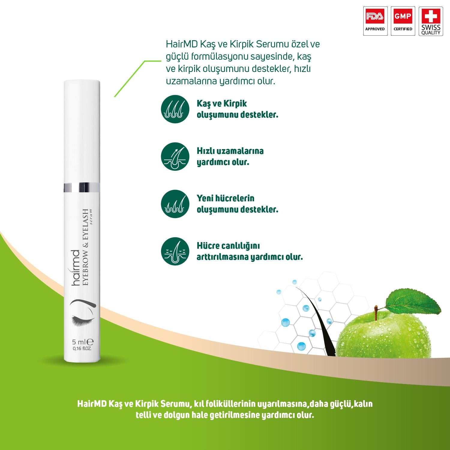 Hairmd Eyebrow And Eyelash Serum 5 Ml