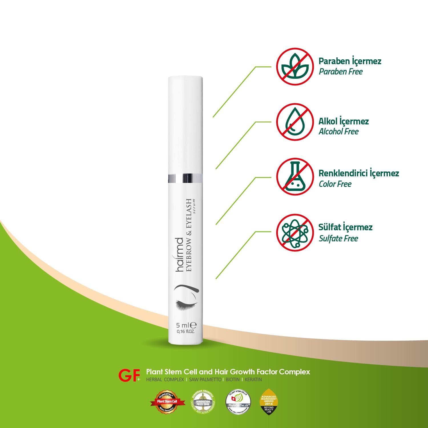 Hairmd Eyebrow And Eyelash Serum 5 Ml