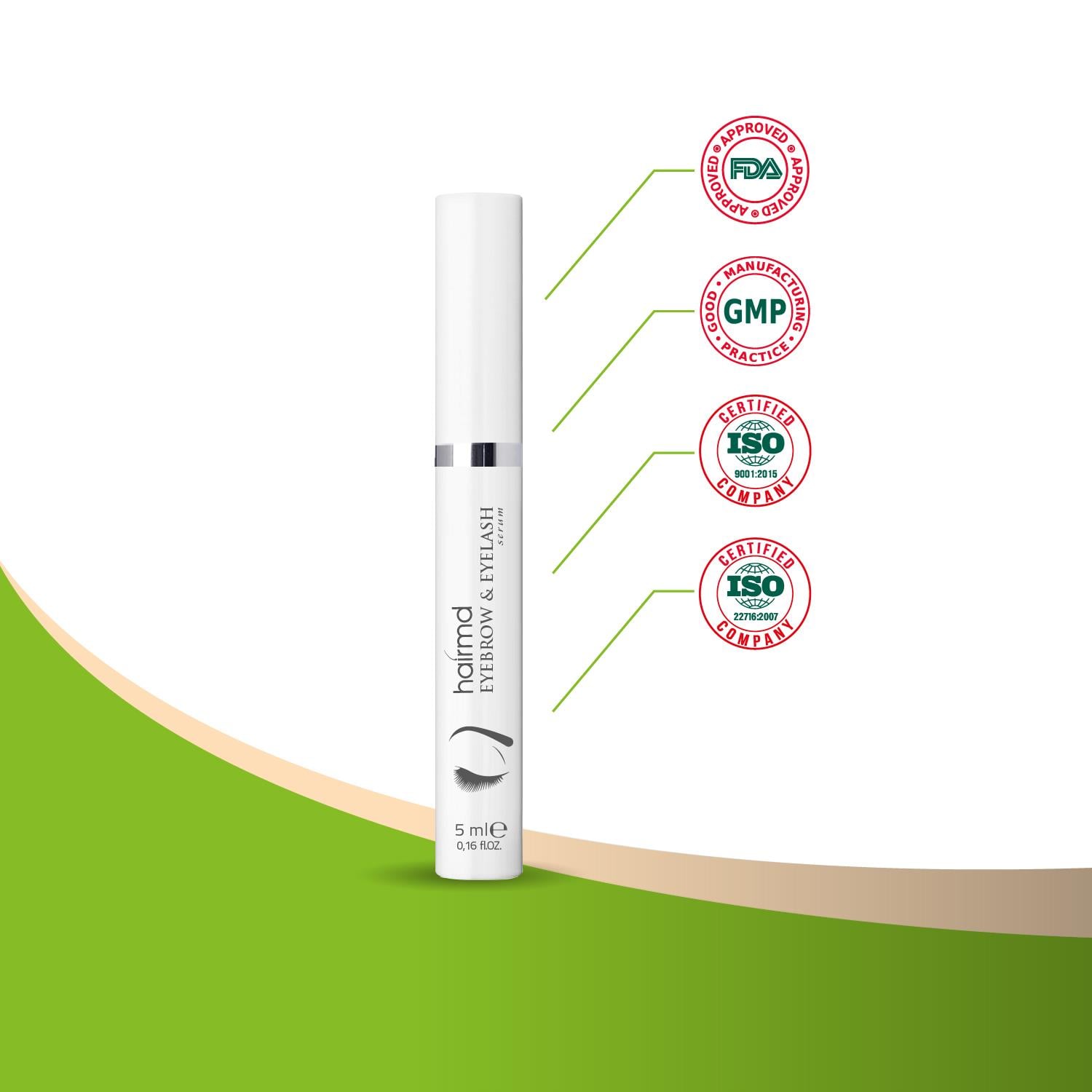 Hairmd Eyebrow And Eyelash Serum 5 Ml