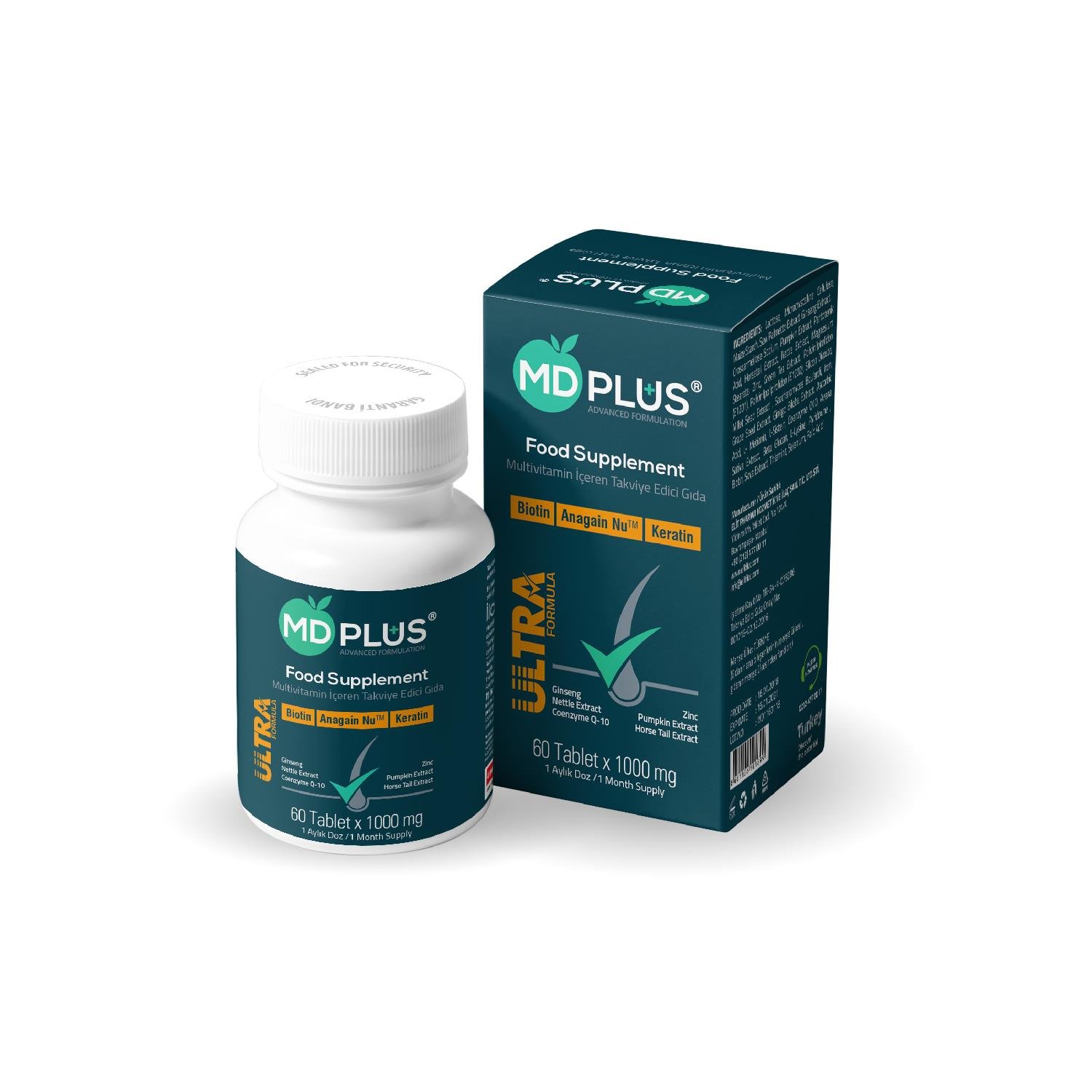 Md Plus Ultra Hair Multivitamin 60 Tablet