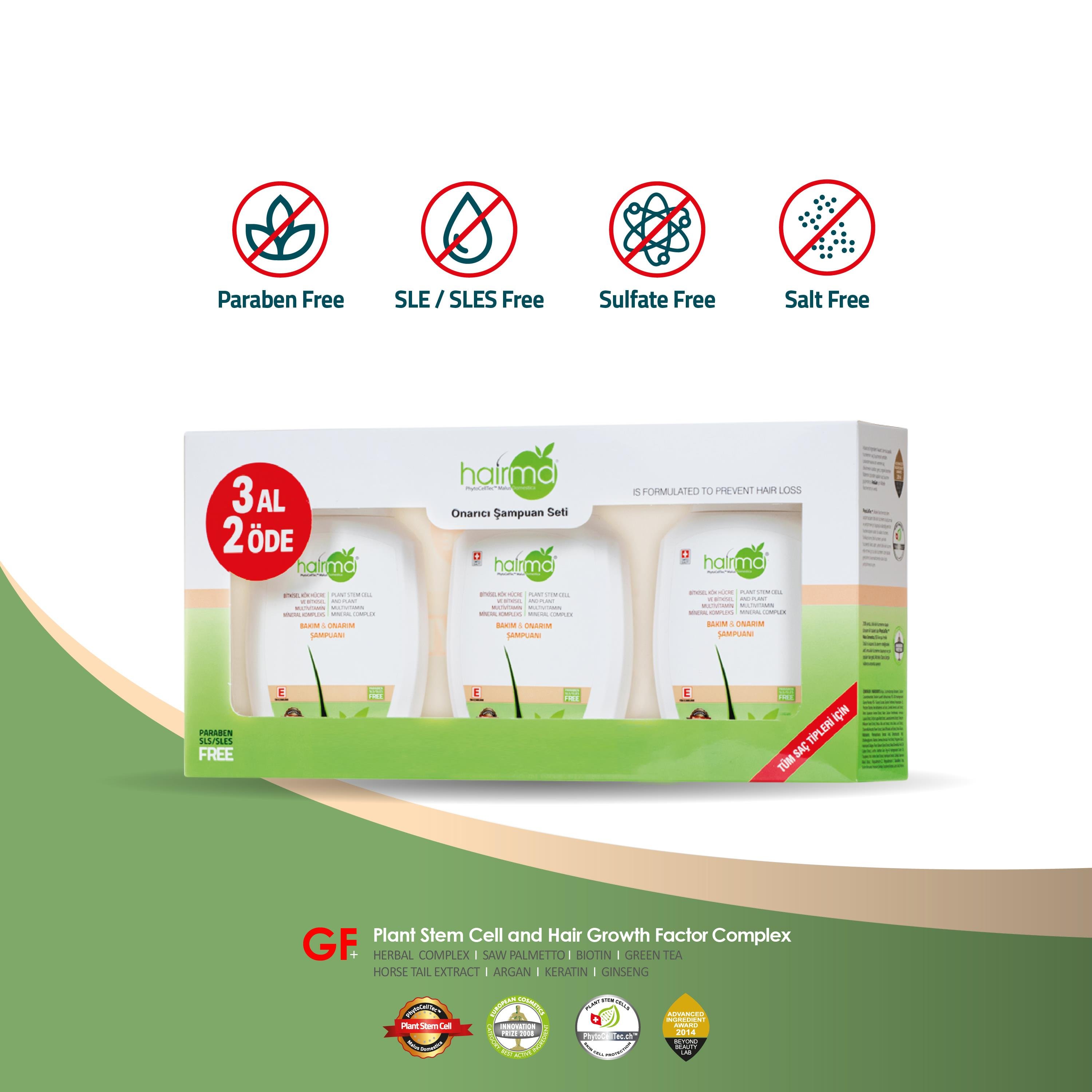 HairMD Care & Repair Shampoo 300ml Set Of 3