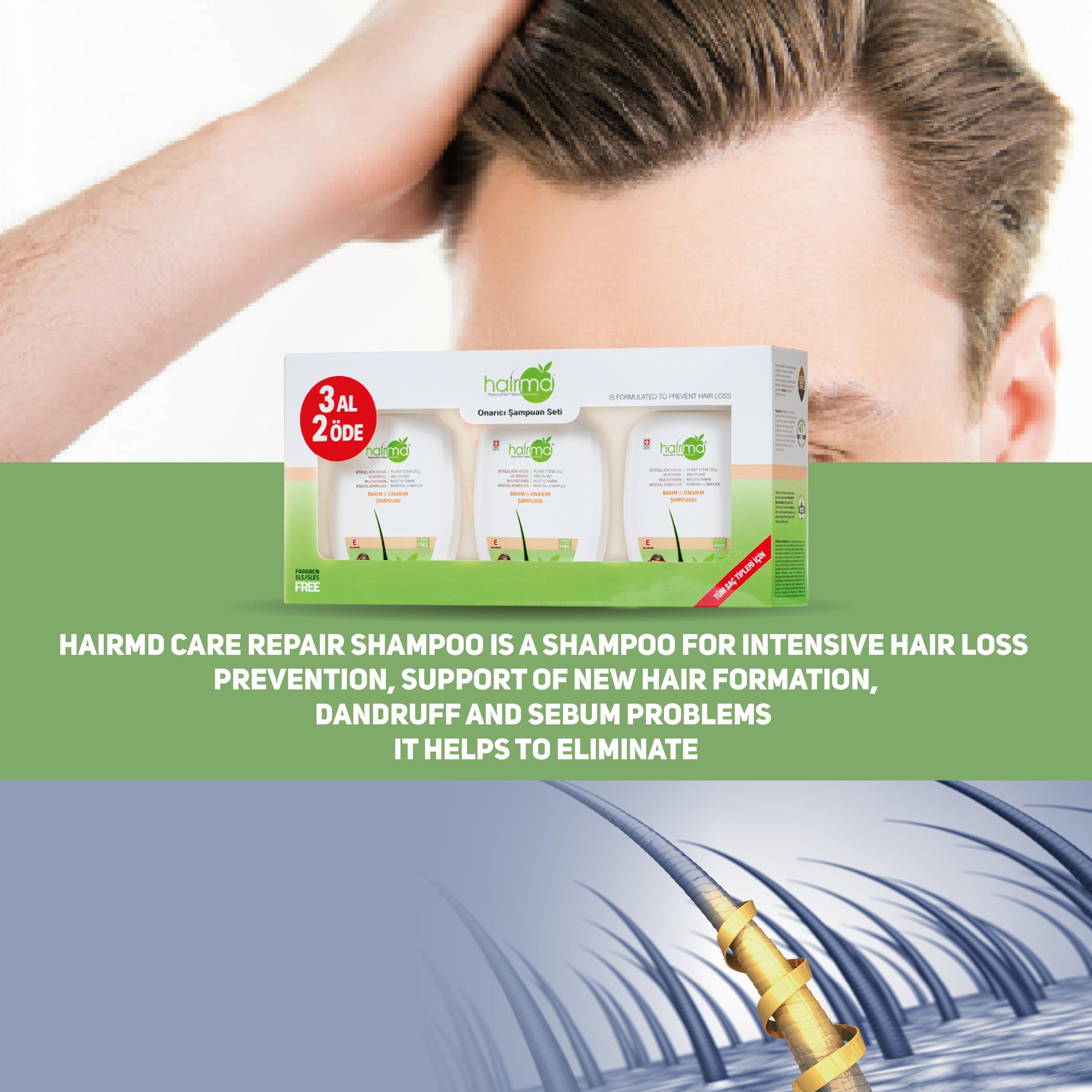 HairMD Care & Repair Shampoo 300ml Set Of 3
