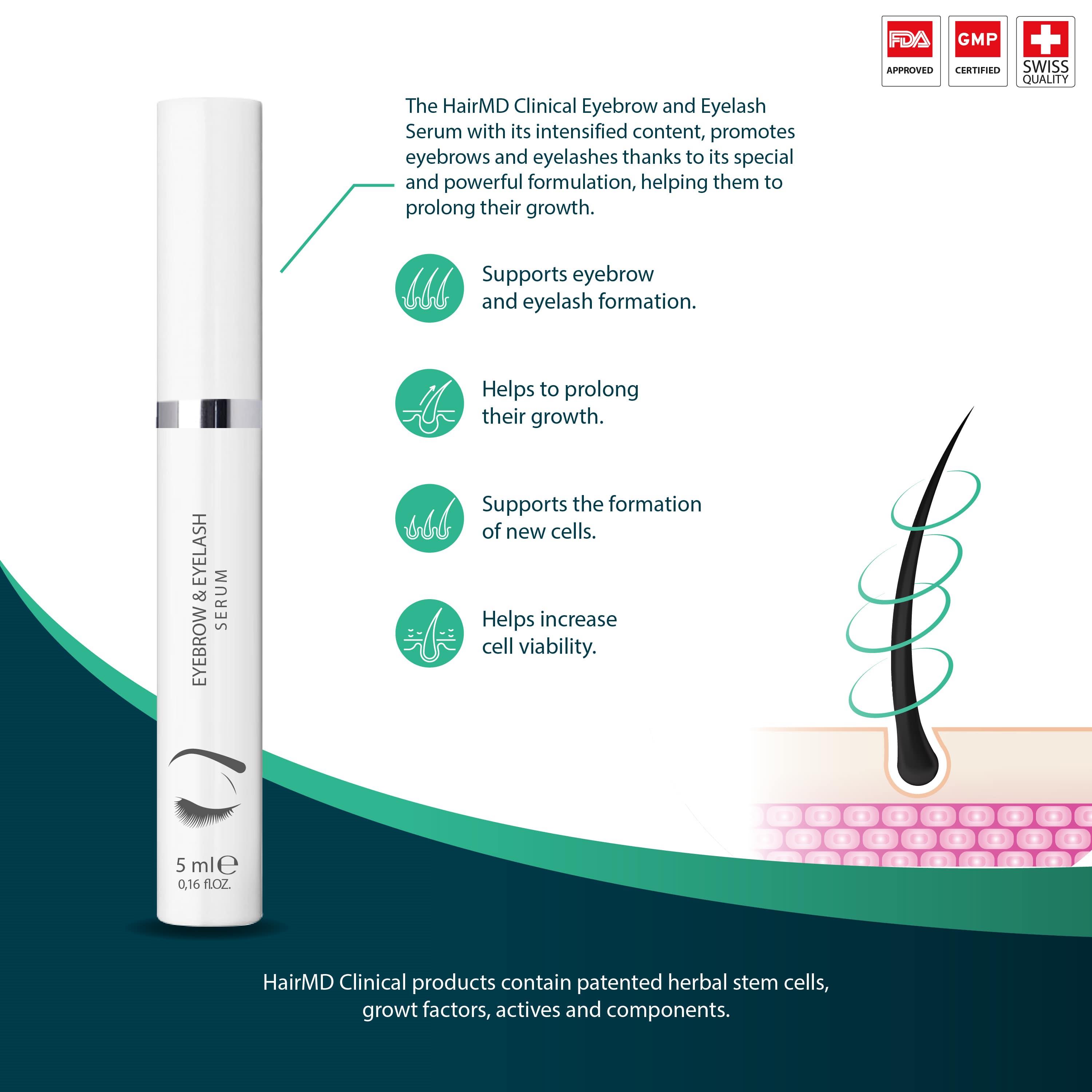 Hairmd Clinical Eyelash&Eyebrow Serum 10 Ml