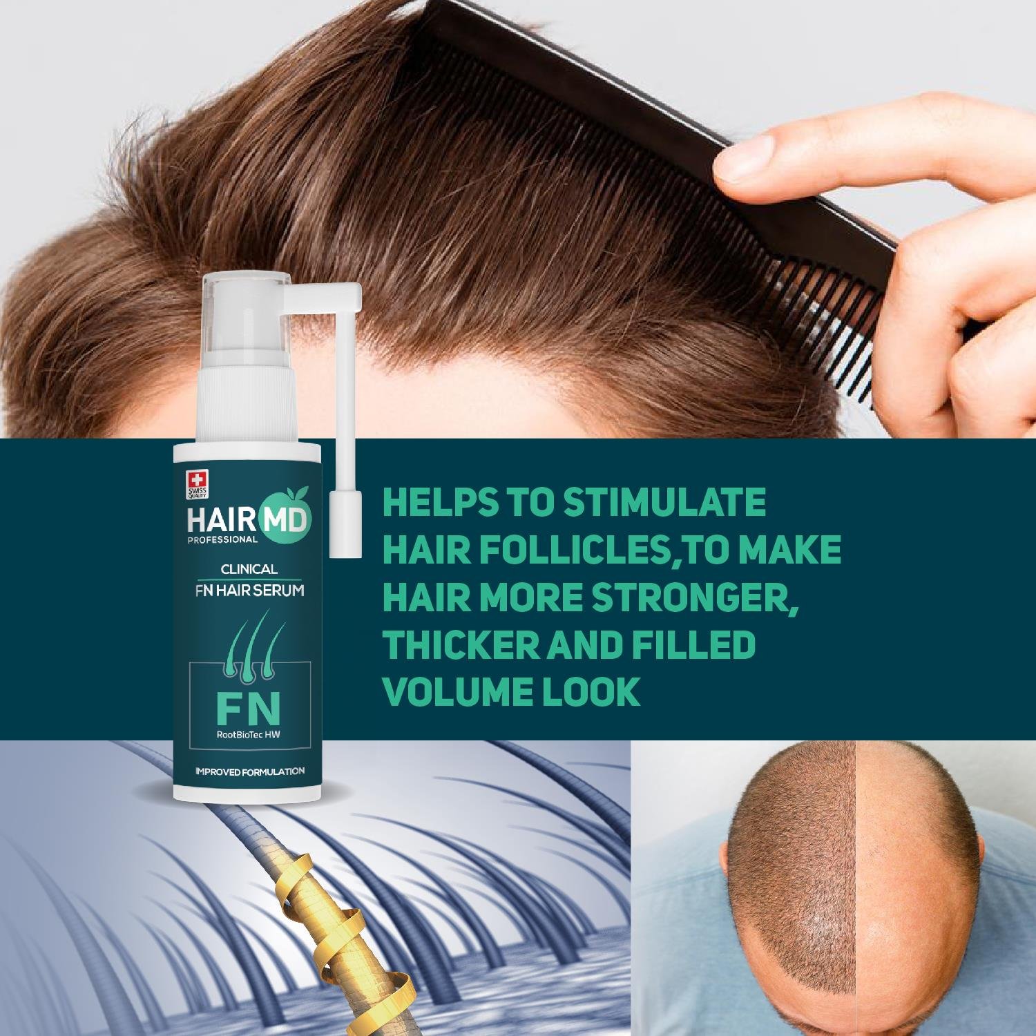 Hairmd Clinical FN Hair Repair Serum 60 Ml