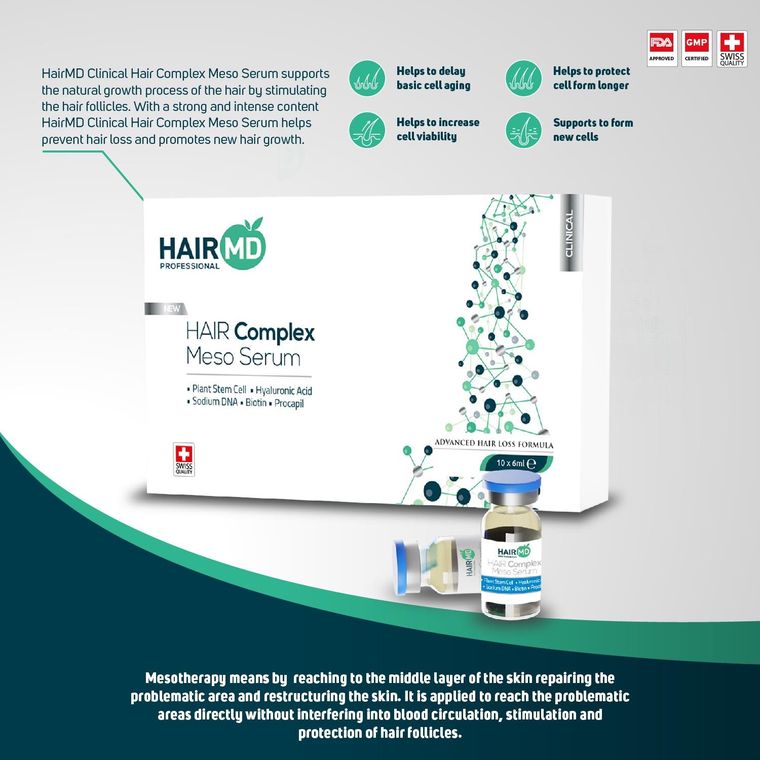 Hairmd Clinical Hair Complex Meso Serum 6 Ml X 10 Flk