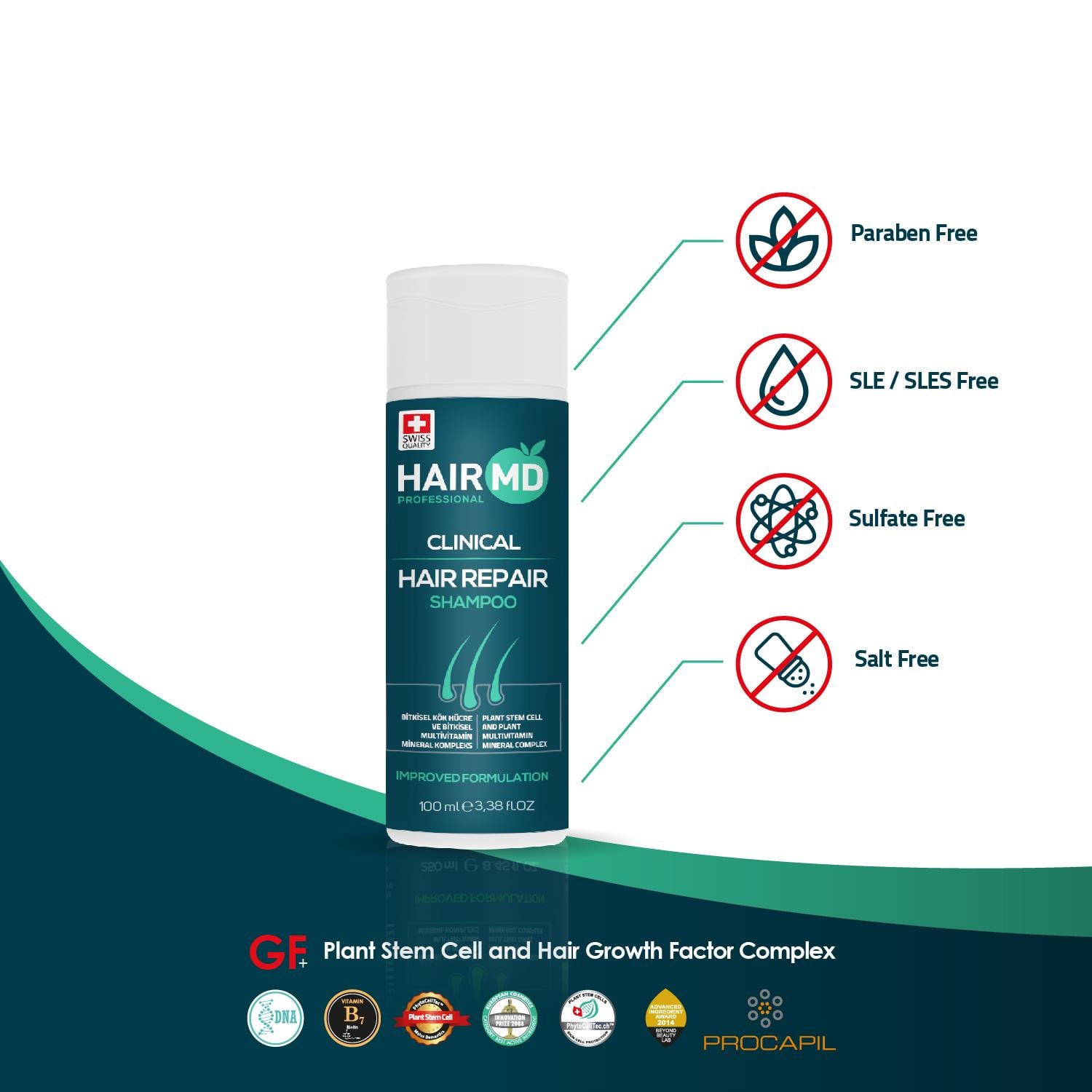 Hairmd Clinical Hair Repair Shampoo 100 Ml 