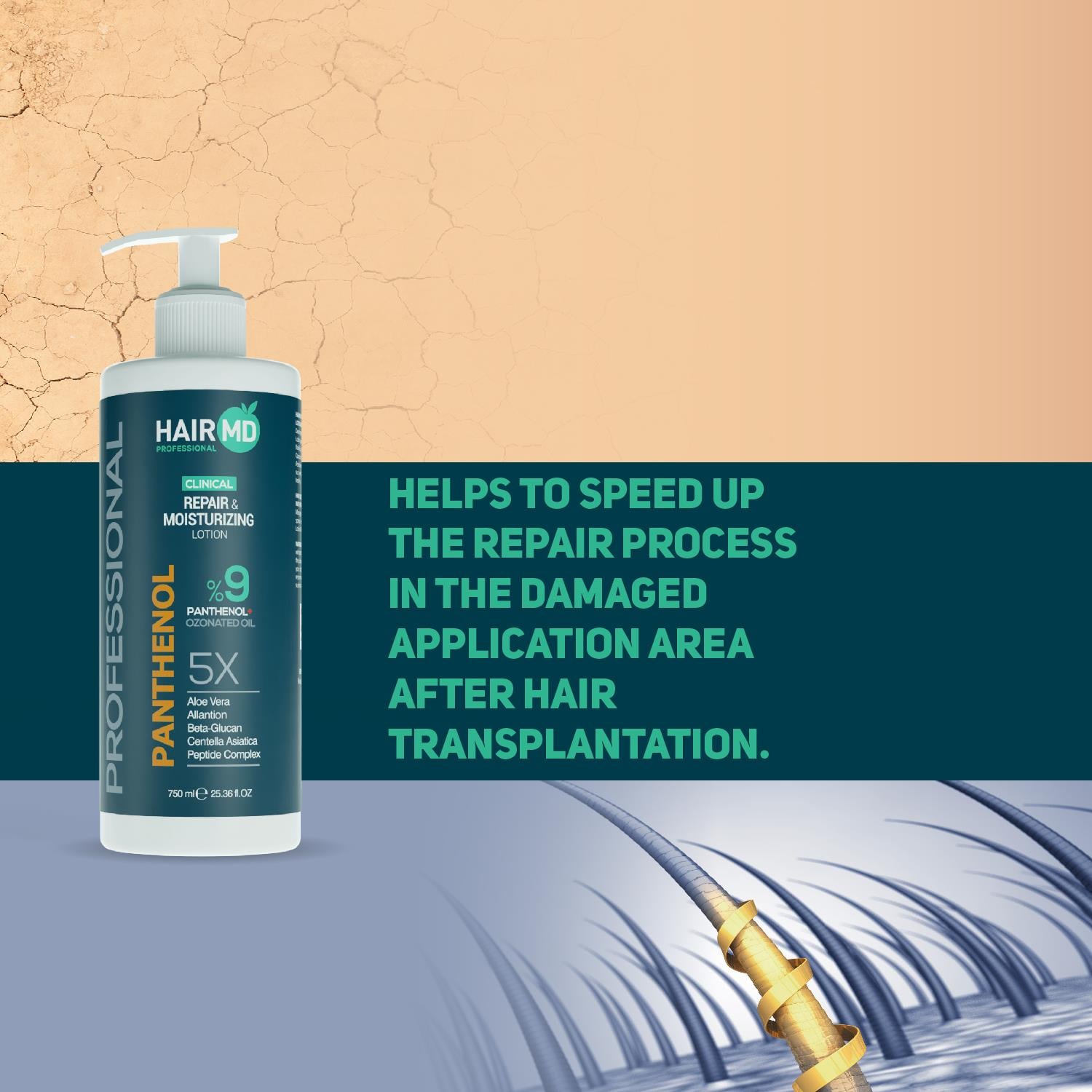 Hairmd Clinical Repair Panthenol %9 Lotion 750 Ml
