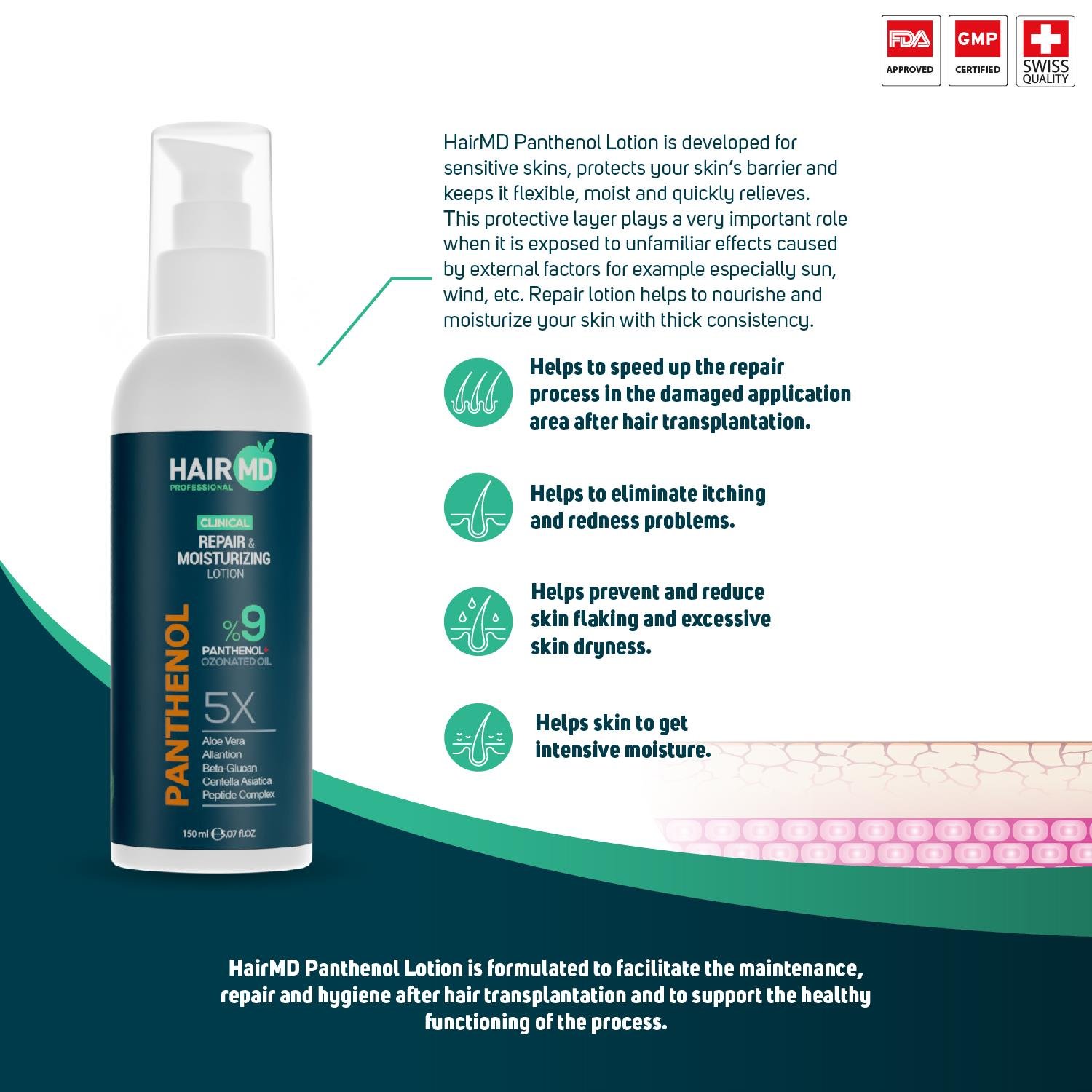 Hairmd Clinical Repair Panthenol %9 Lotion 150 Ml