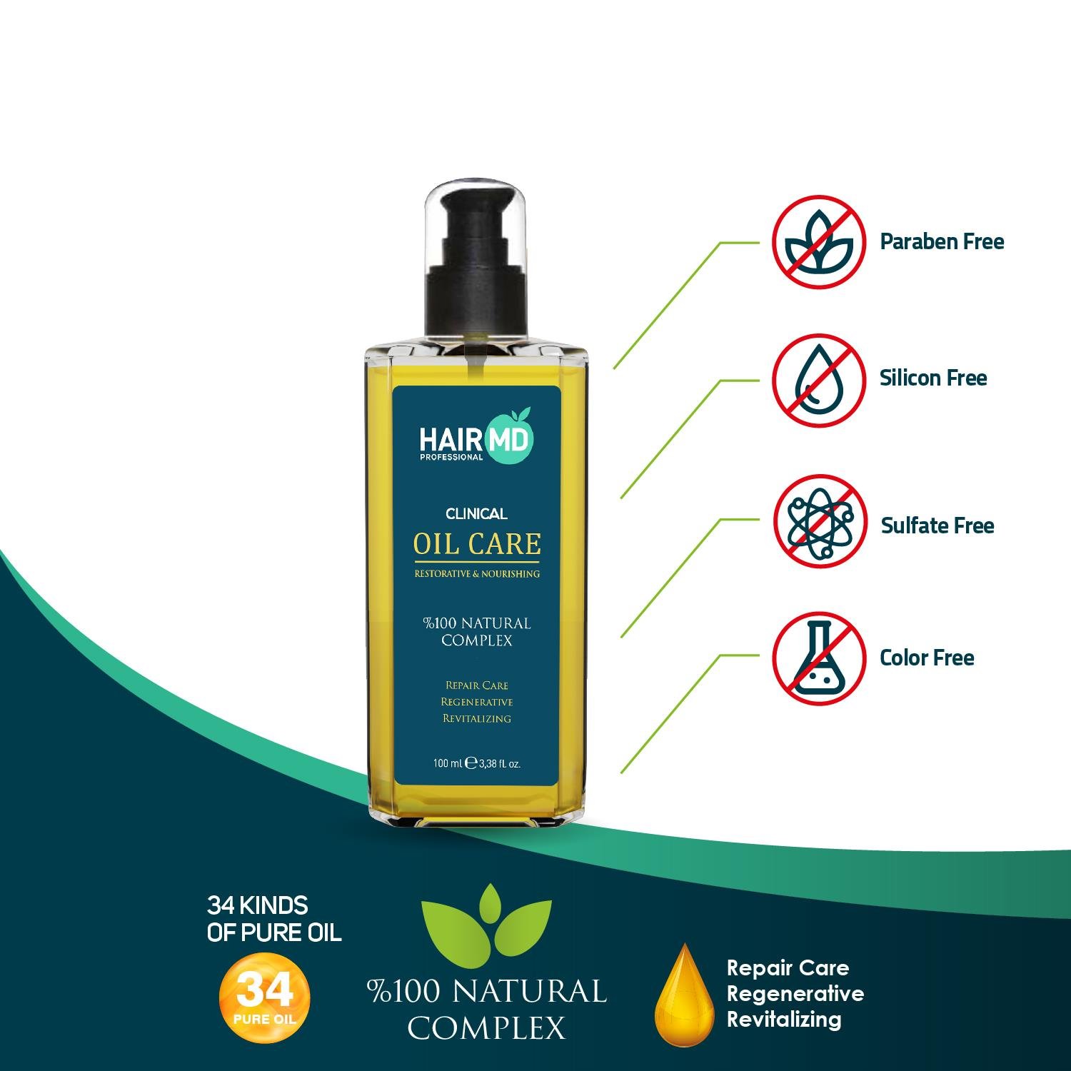 Hairmd Clinical Restorative Nourishing Oil Care 100 Ml