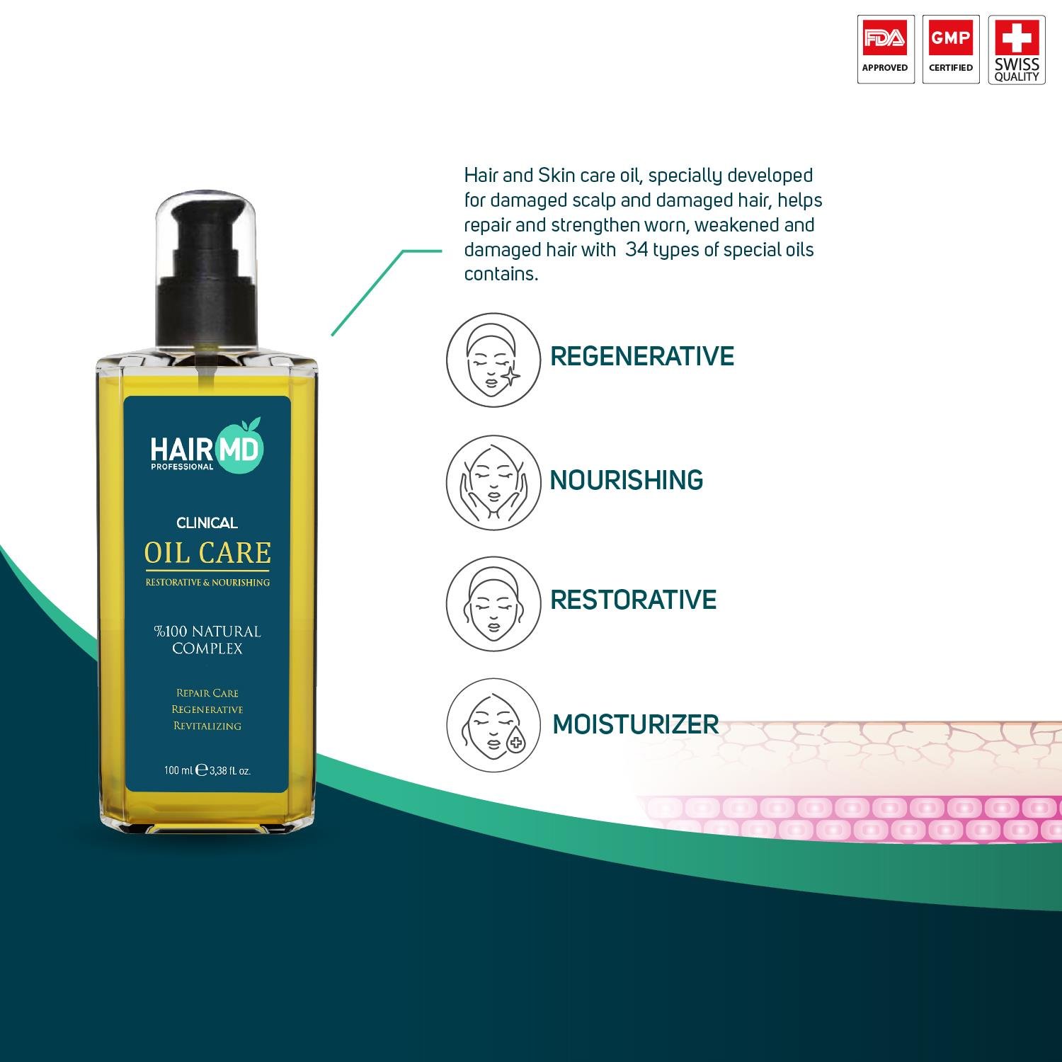 Hairmd Clinical Restorative Nourishing Oil Care 100 Ml