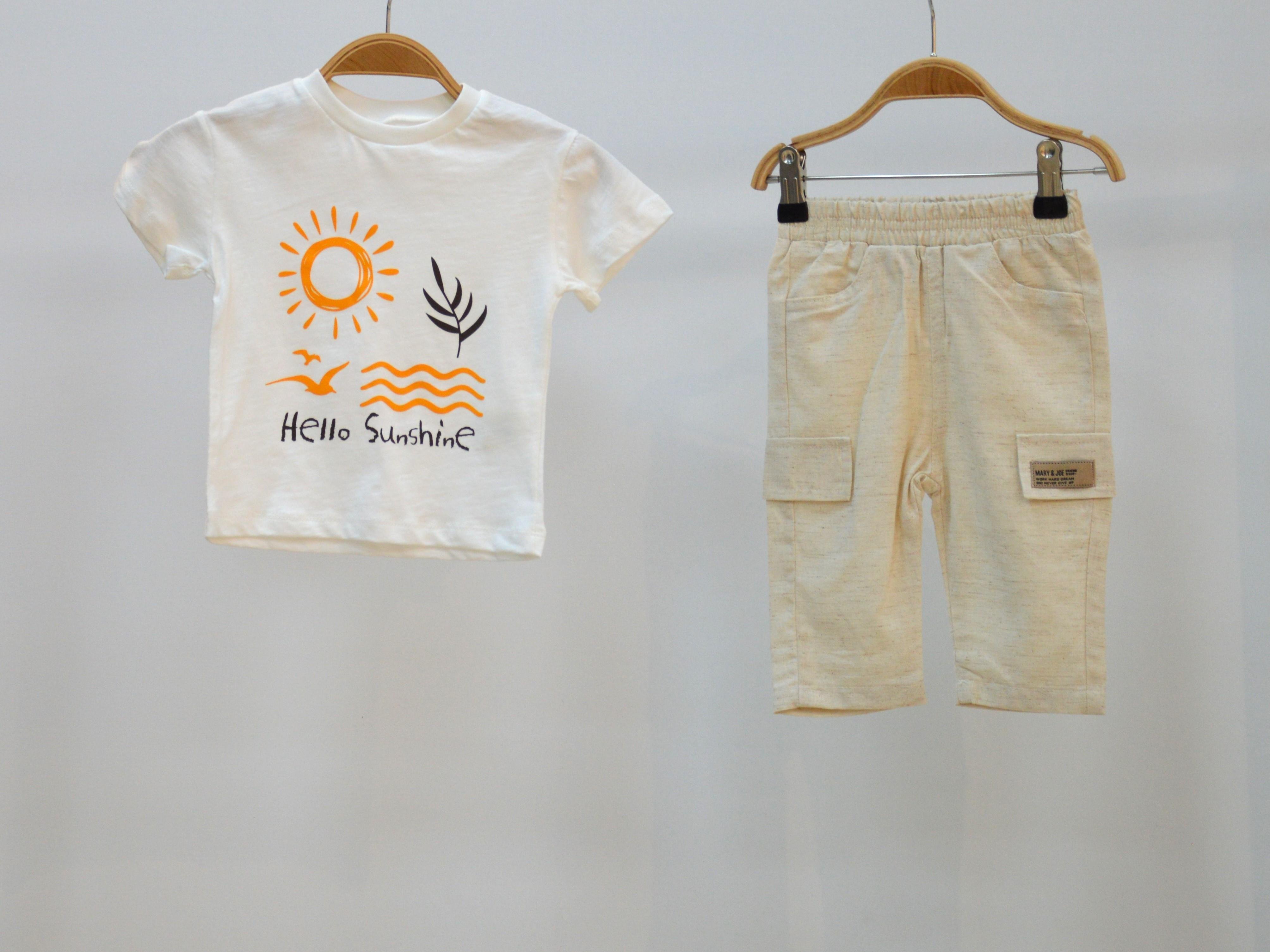 ERKEK BEBE  HAM KETEN YELEKLİ TAKIM 3 LÜ SET