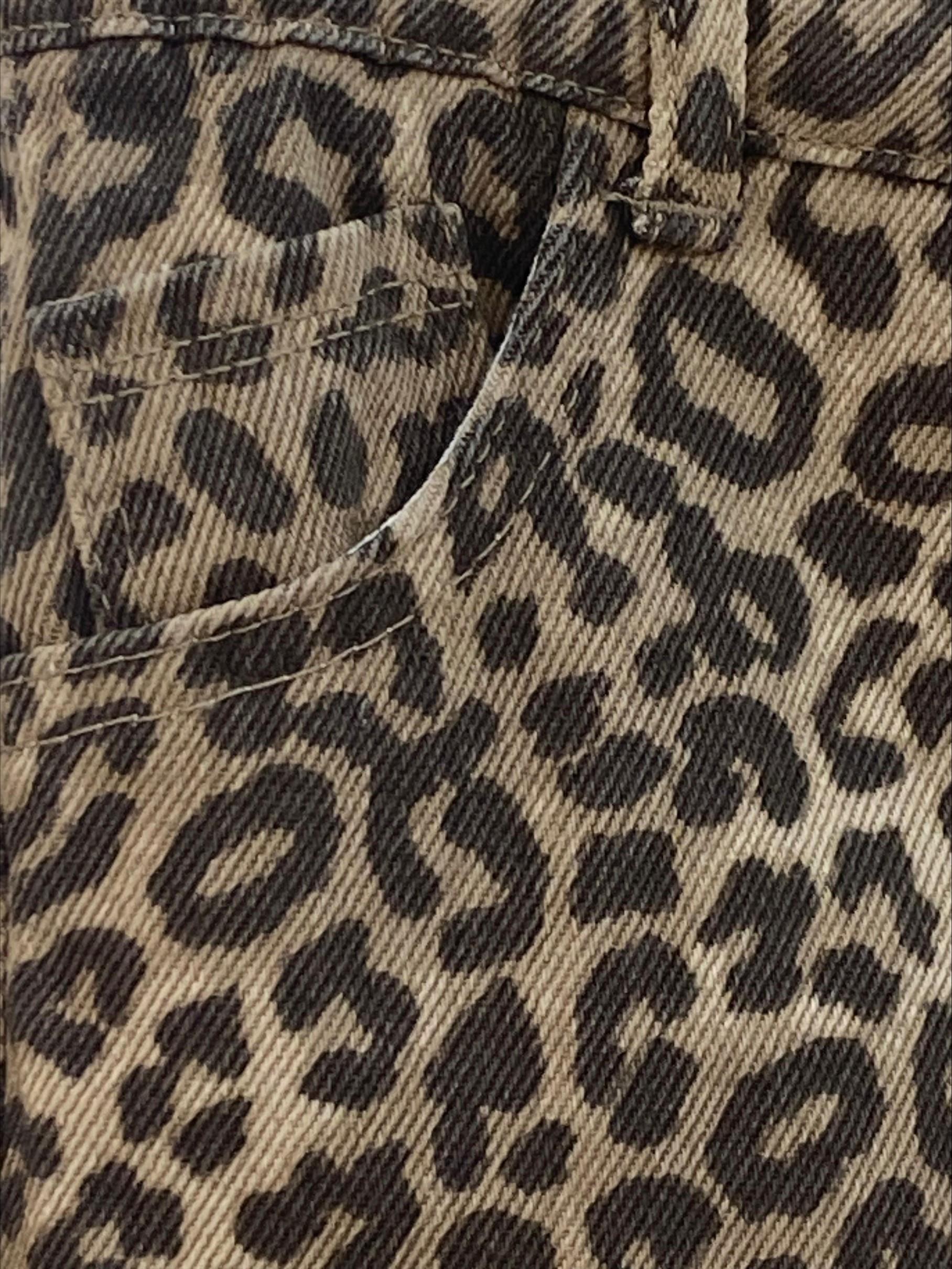 KIZ ÇOCUK LEOPAR PANTOLON GENİŞ PAÇA