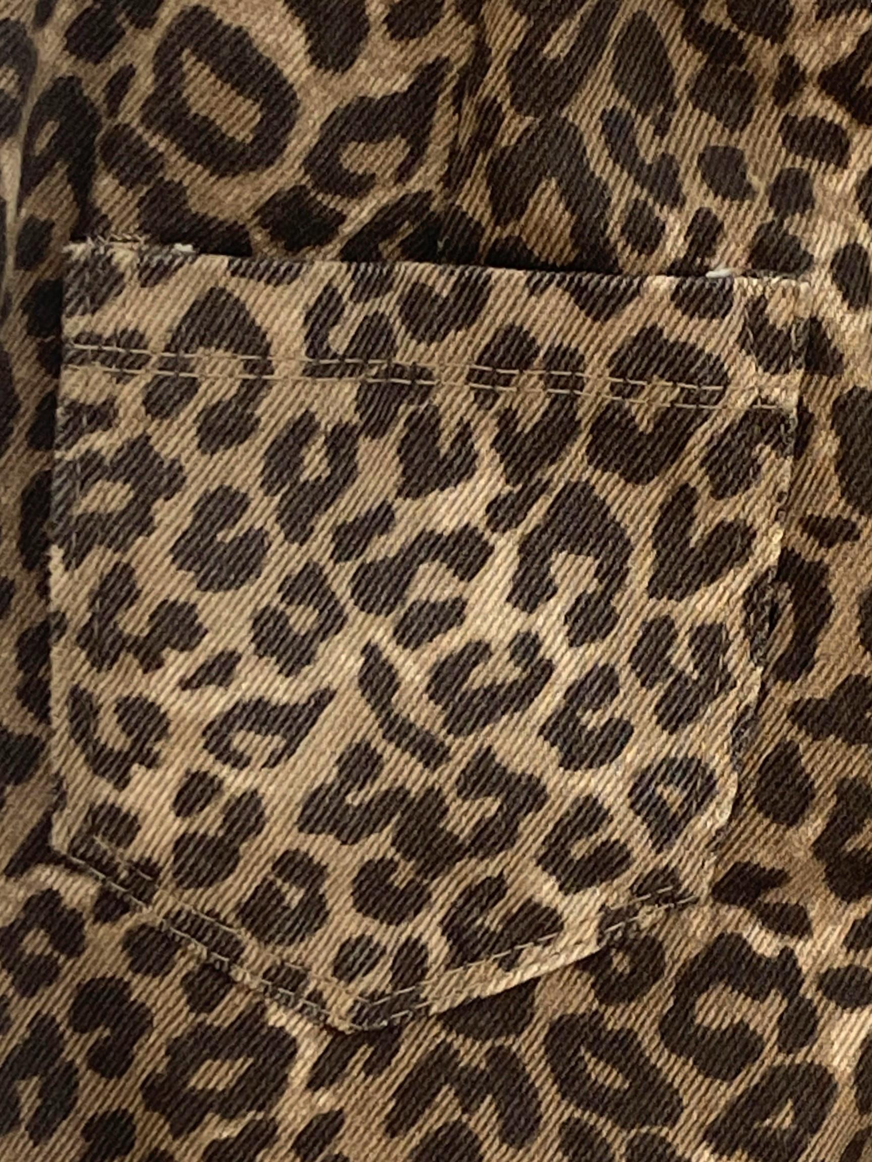 KIZ ÇOCUK LEOPAR PANTOLON GENİŞ PAÇA