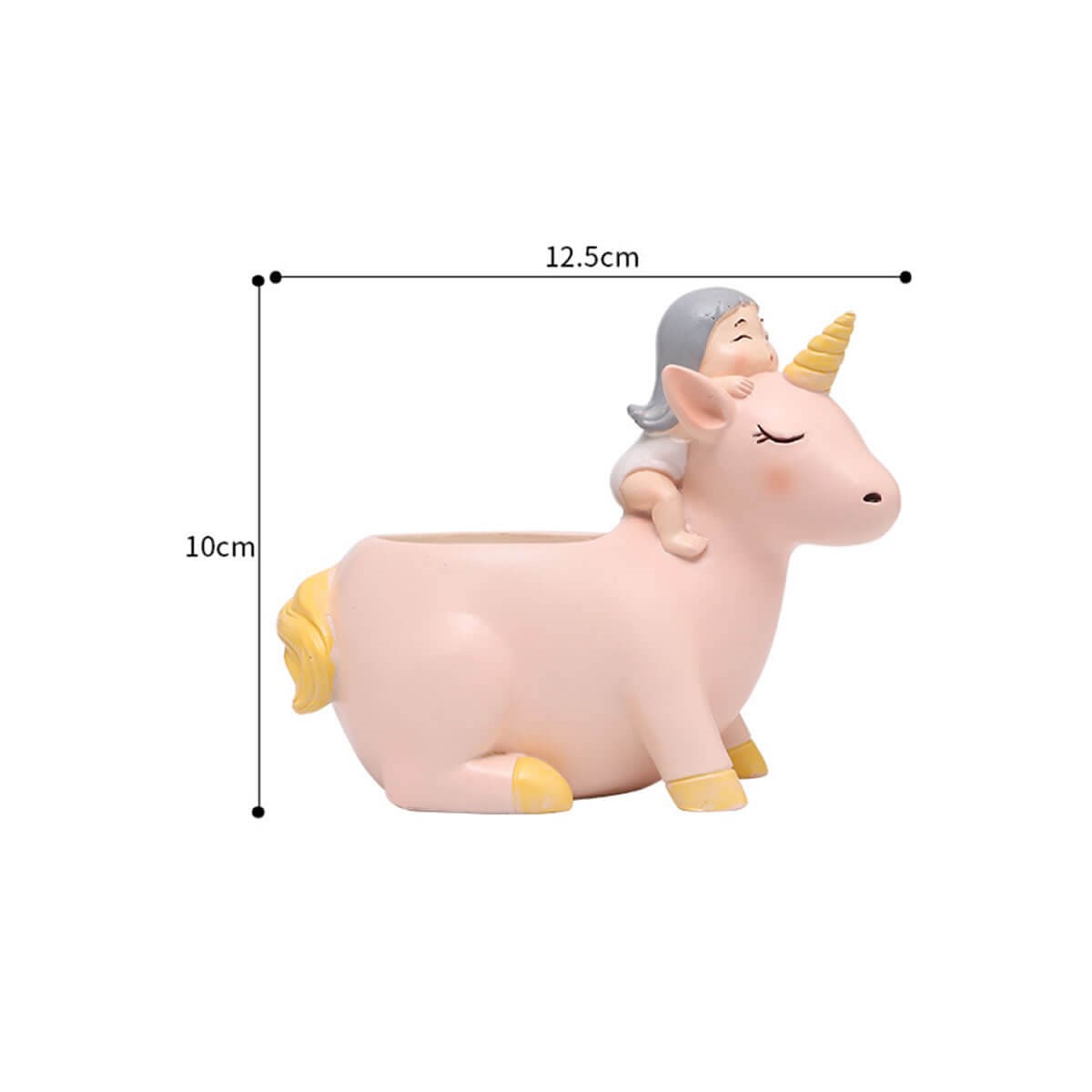 Unicornlu Kız Kaktüs Saksı