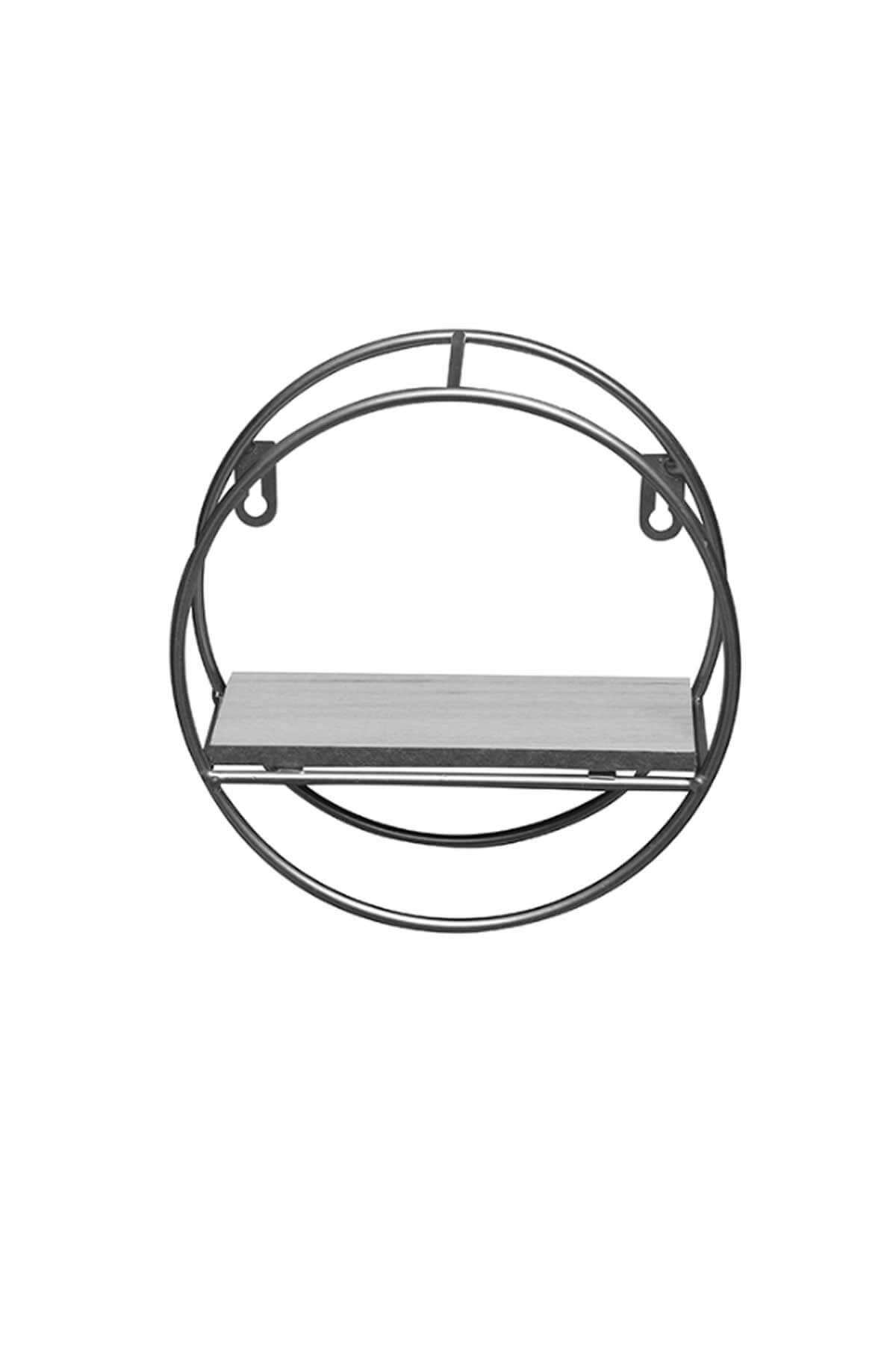 Yuvarlak Metal Duvar Rafı