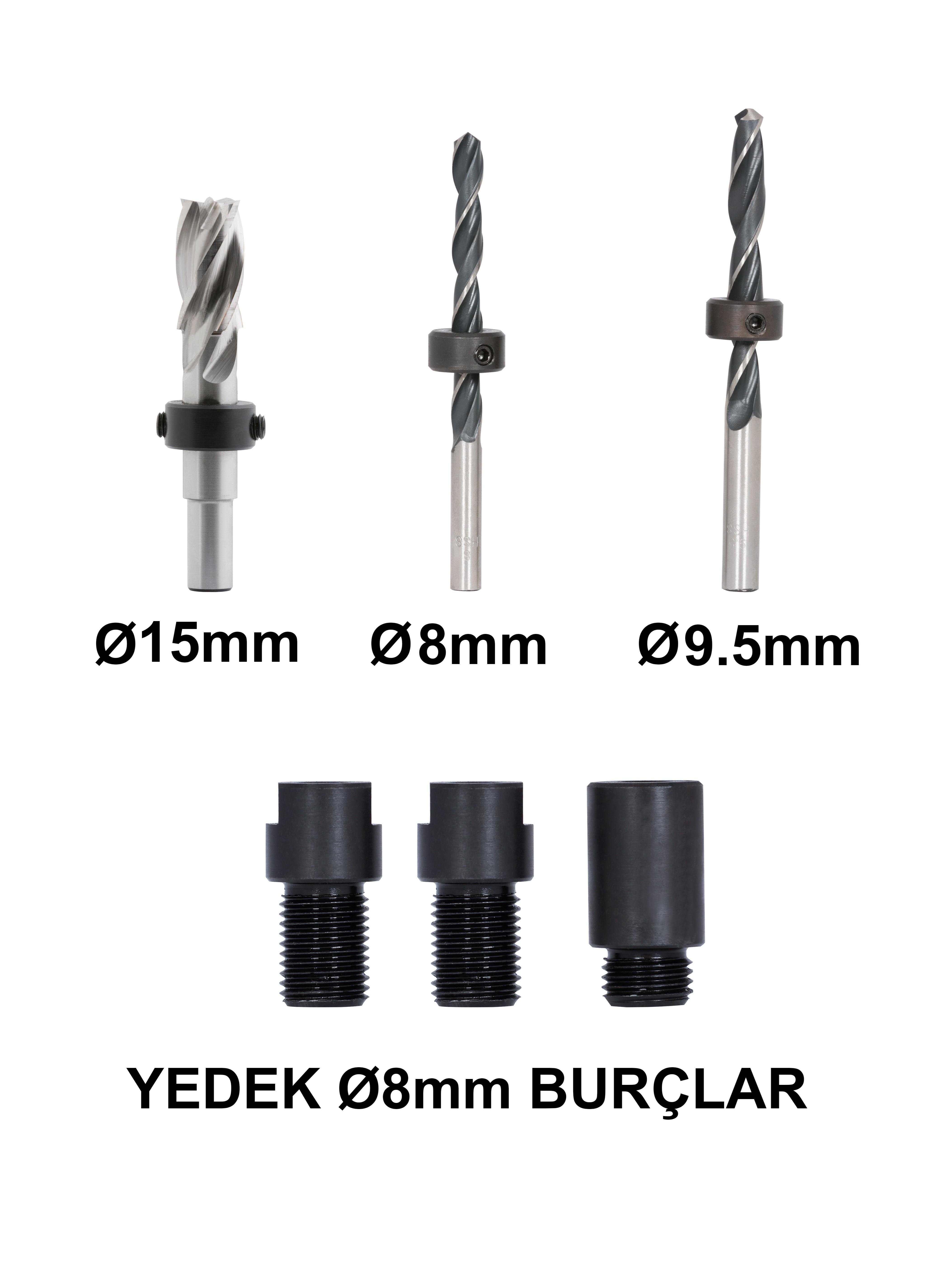 Minifix 16-30mm Ayarlanabilir Alüminyum Şablon Seti