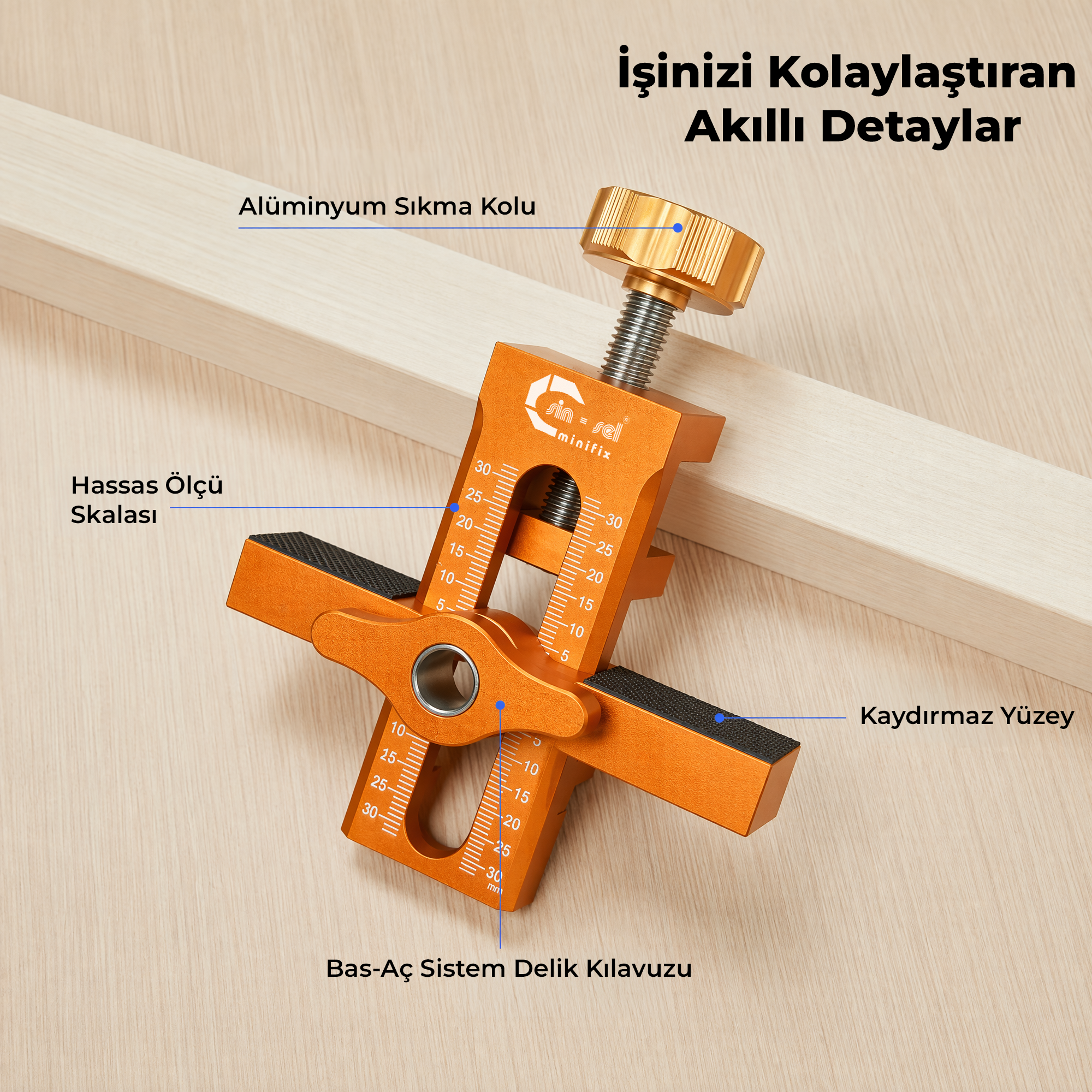 Profesyonel Dolap Kapağı Montaj Aparatı
