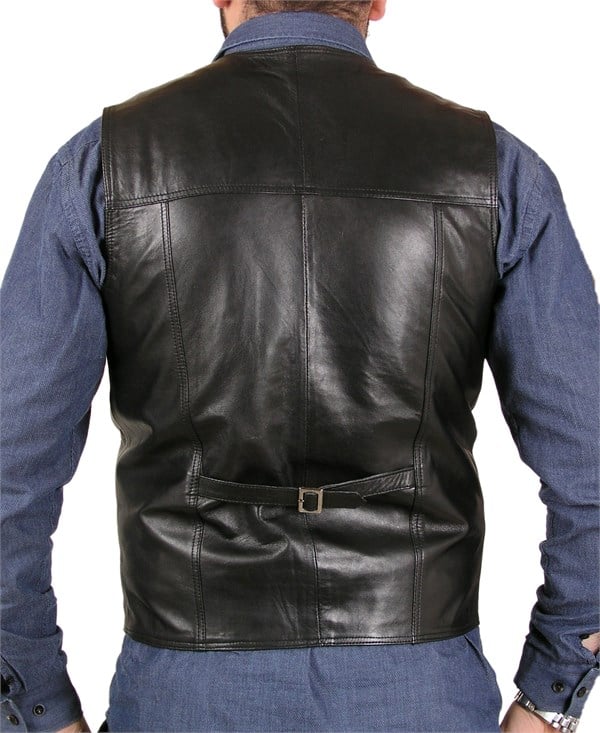 klasik spor erkek deri yelek