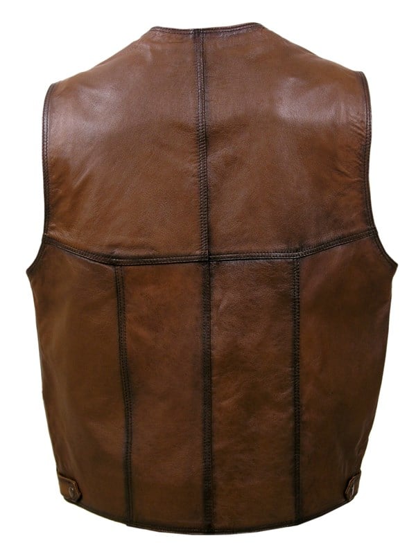 taba renk battal deri yelek