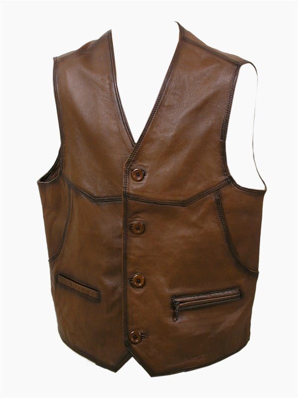 taba renk battal deri yelek