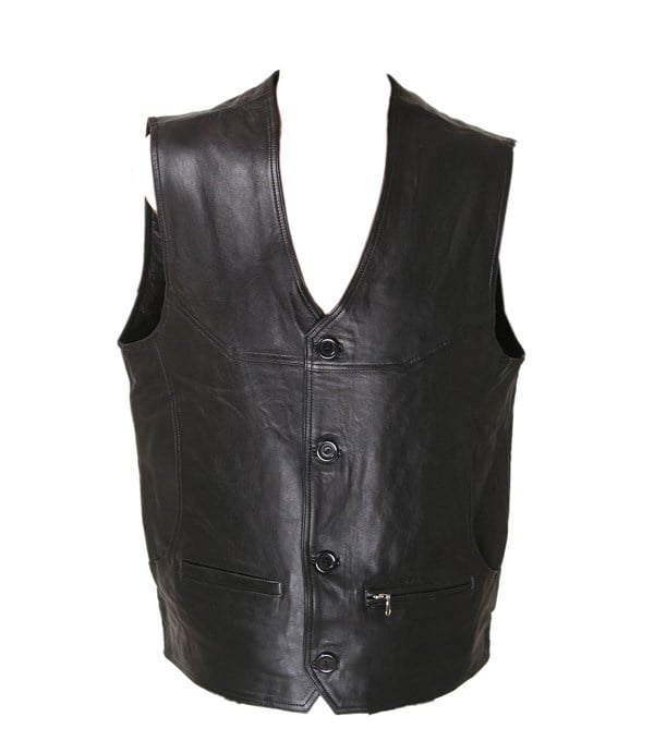 büyük beden deri yelek